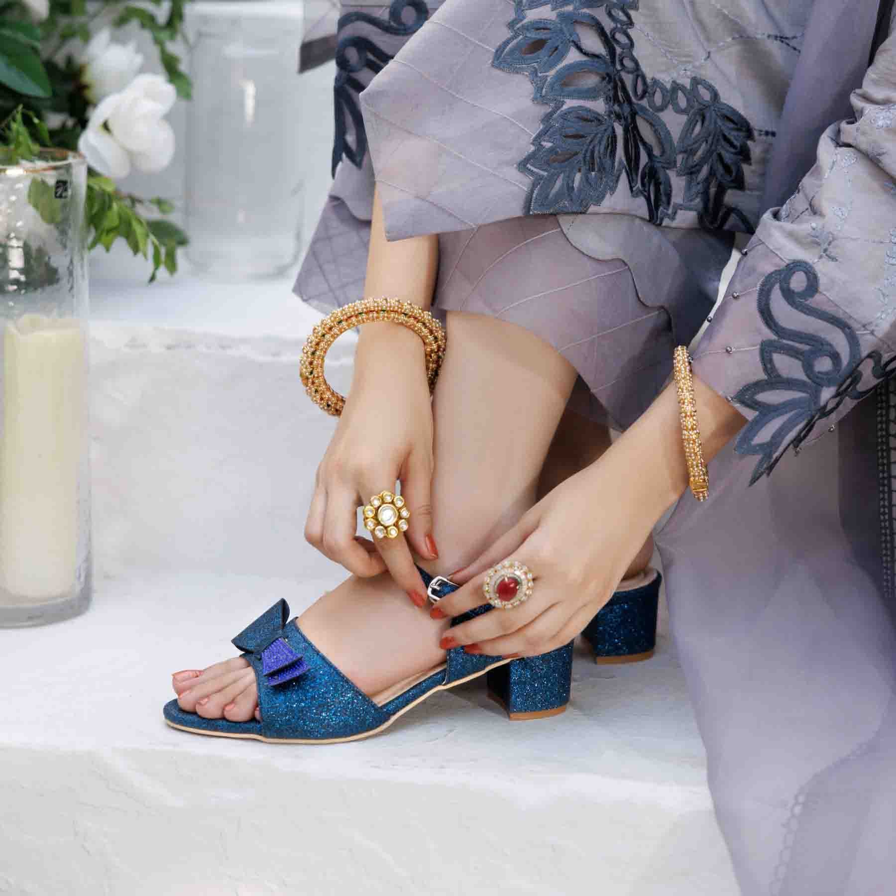 Blue Fancy Sandal For Ladies FN6134 - Image 2