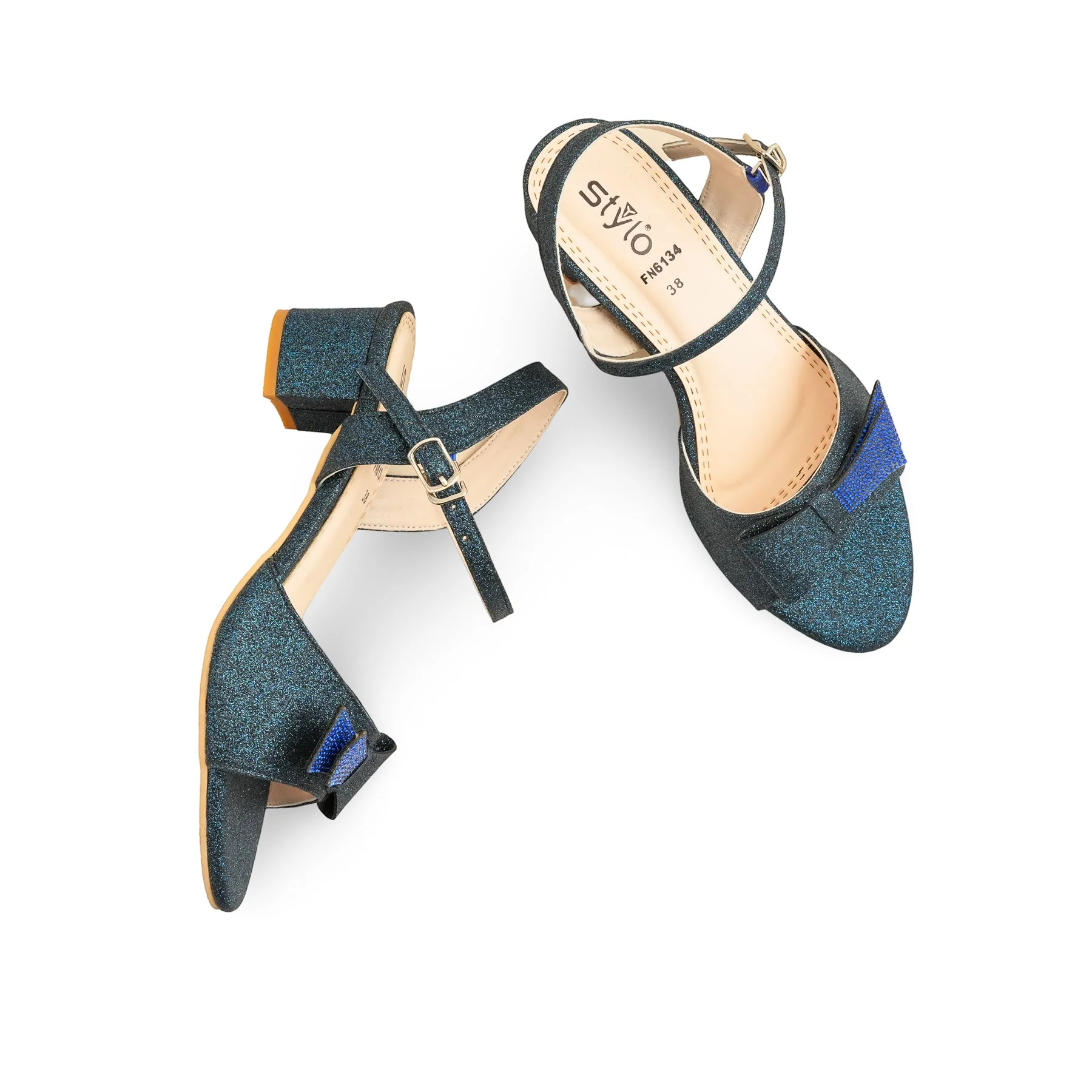 Blue Fancy Sandal For Ladies FN6134 - Image 6