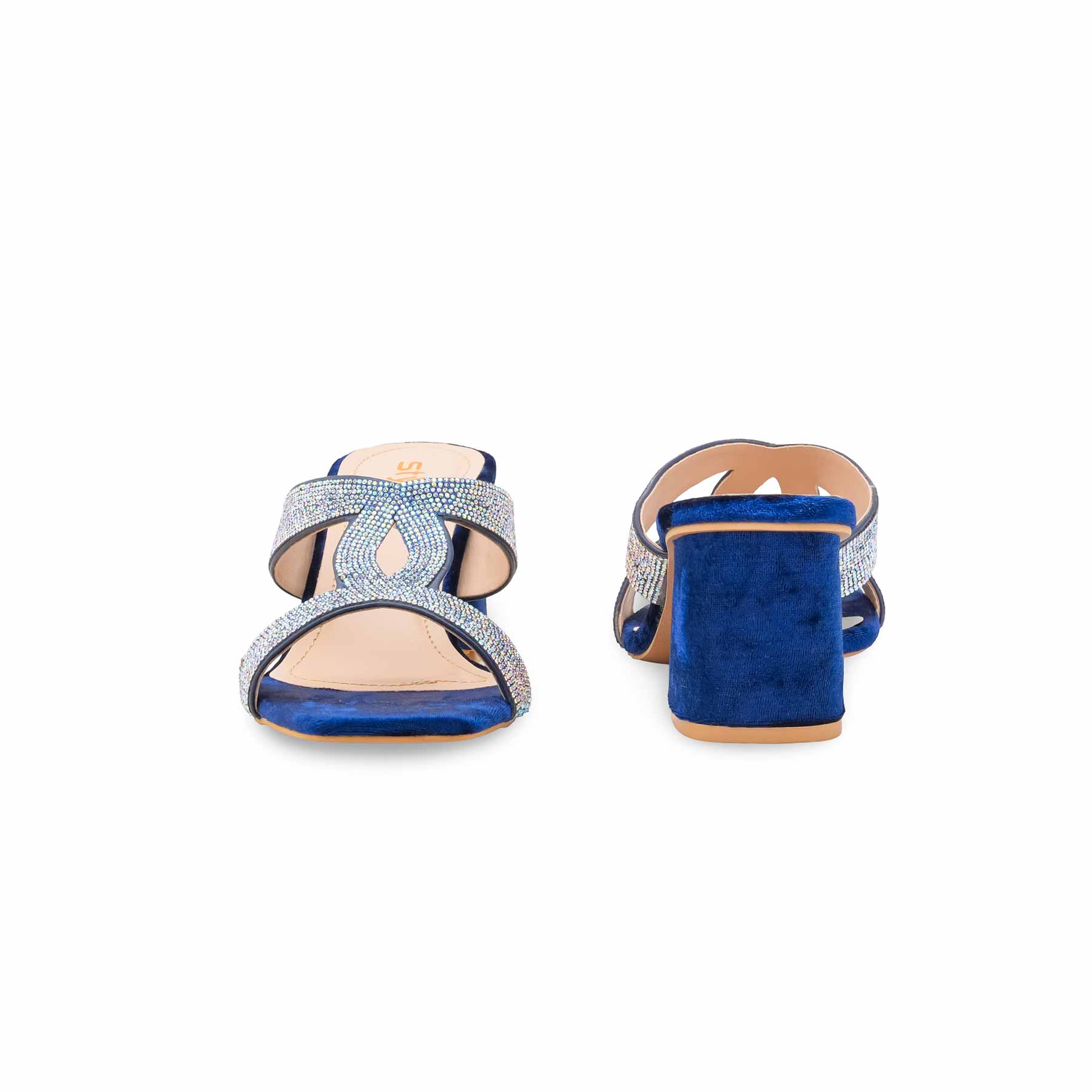 Blue Fancy Slipper For Women FN7980 - Image 4
