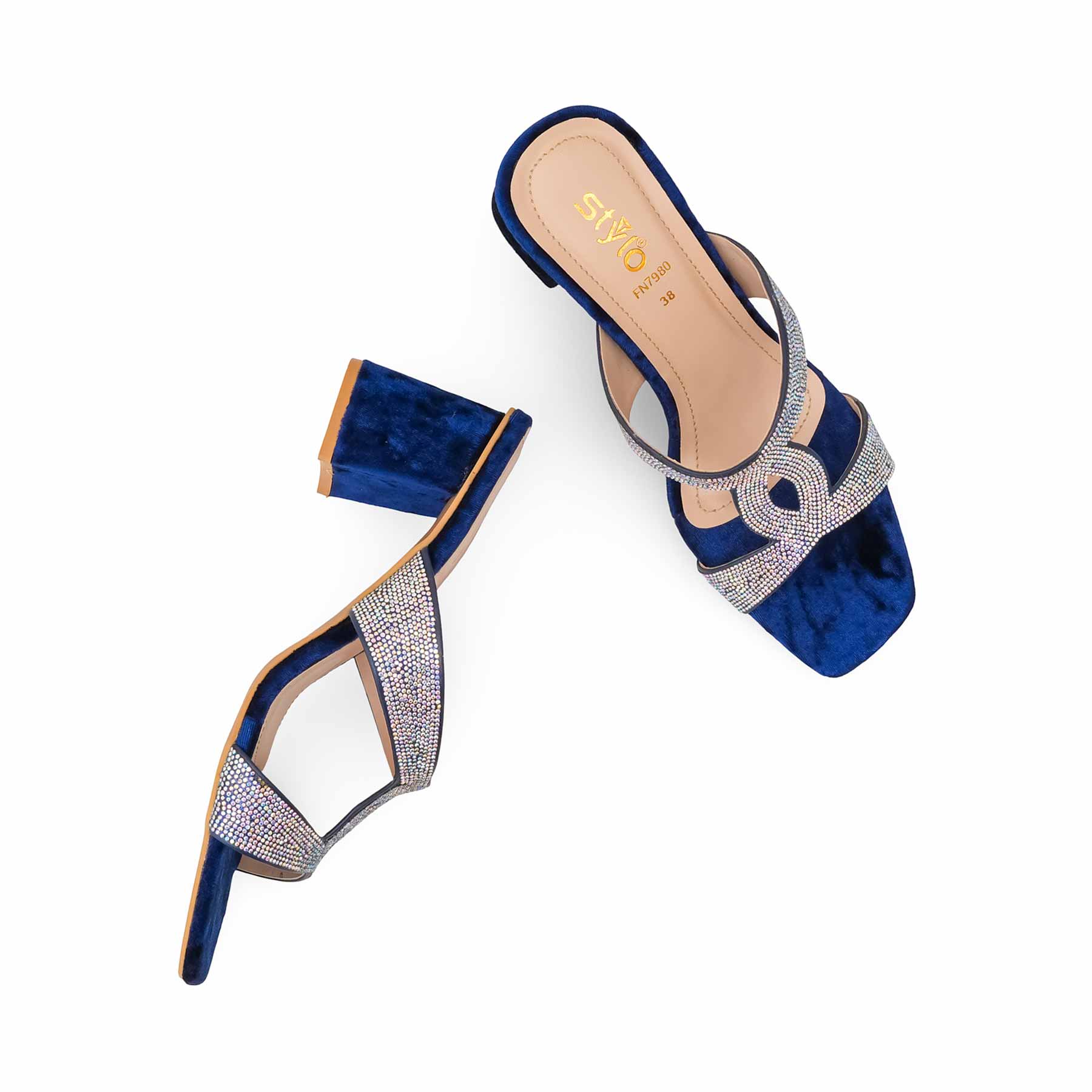 Blue Fancy Slipper For Women FN7980 - Image 5