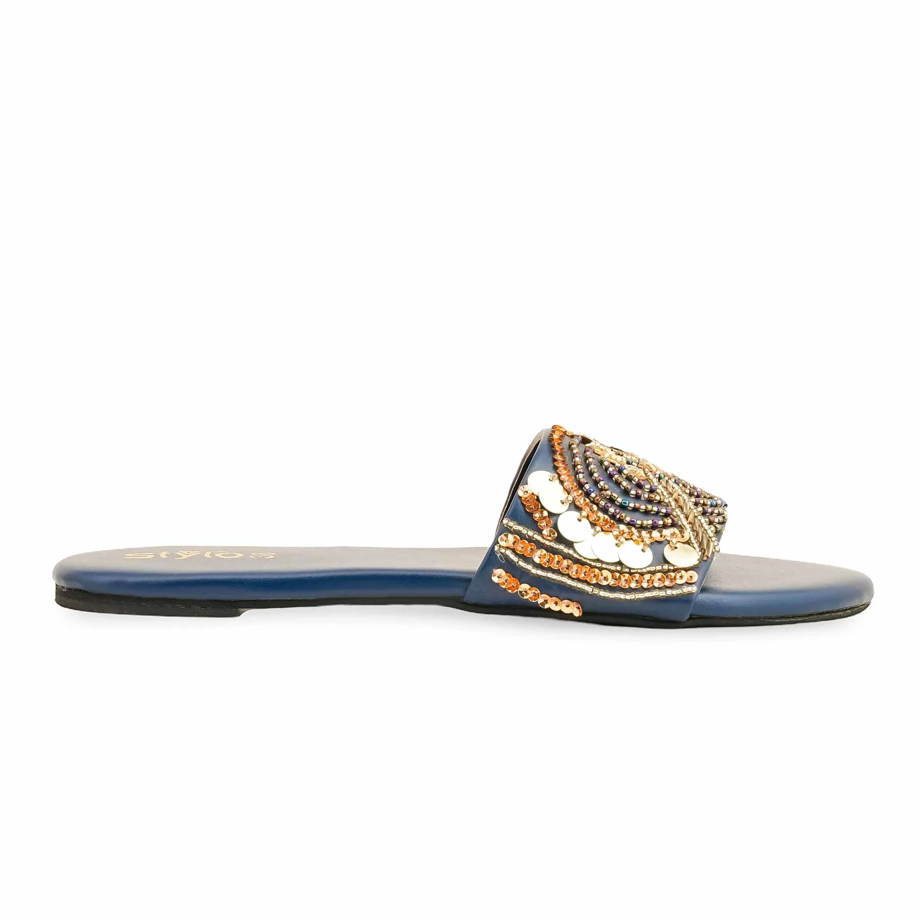 Blue Fancy Women Slipper EC0218 - Image 3