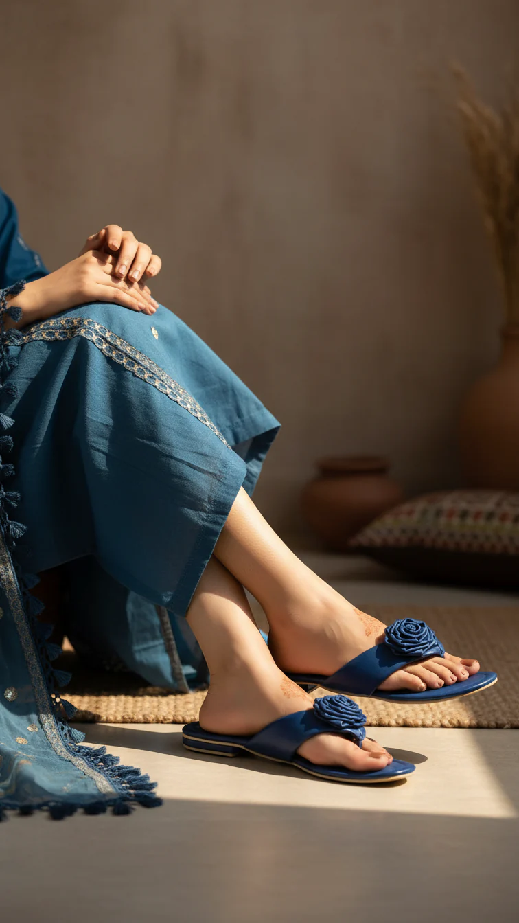 Blue Formal Chappal FR0561 - Image 2