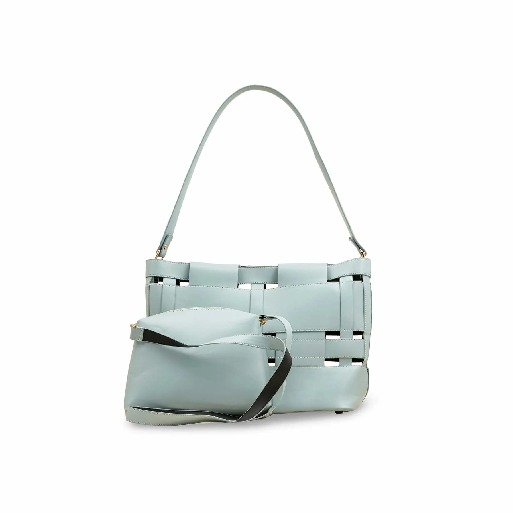 Blue Formal Hand Bag For Women P55803 - Image 2
