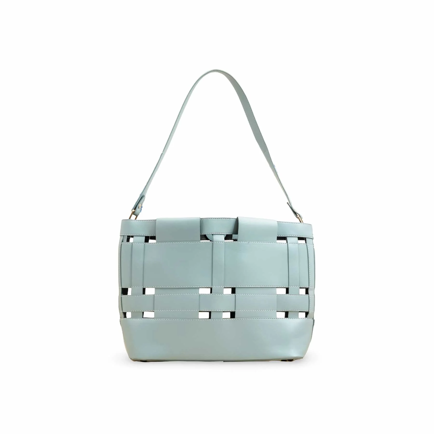 Blue Formal Hand Bag For Women P55803 - Image 4