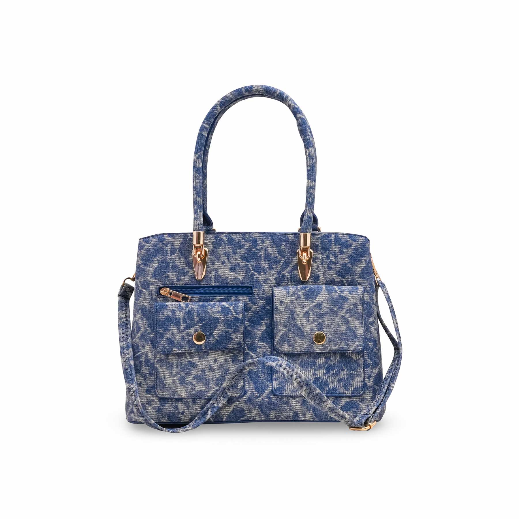 Blue Formal Hand Bag For Women P55850 - Image 2