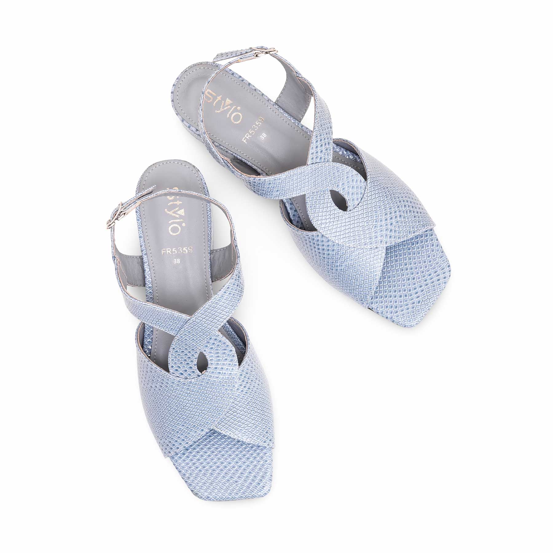 Blue Formal Sandal FR5359 - Image 5