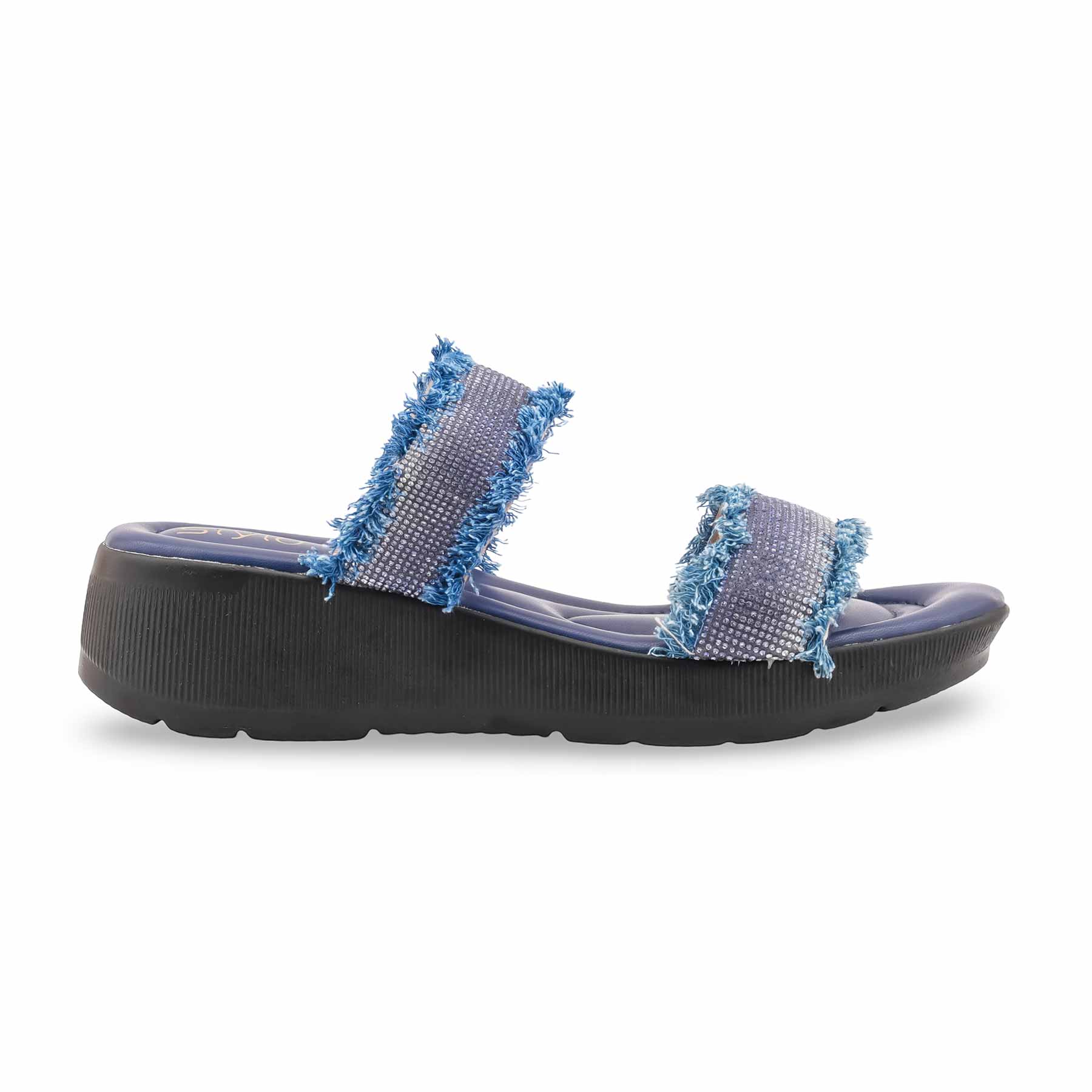 Blue Formal Slipper For Ladies PU0768 - Image 2