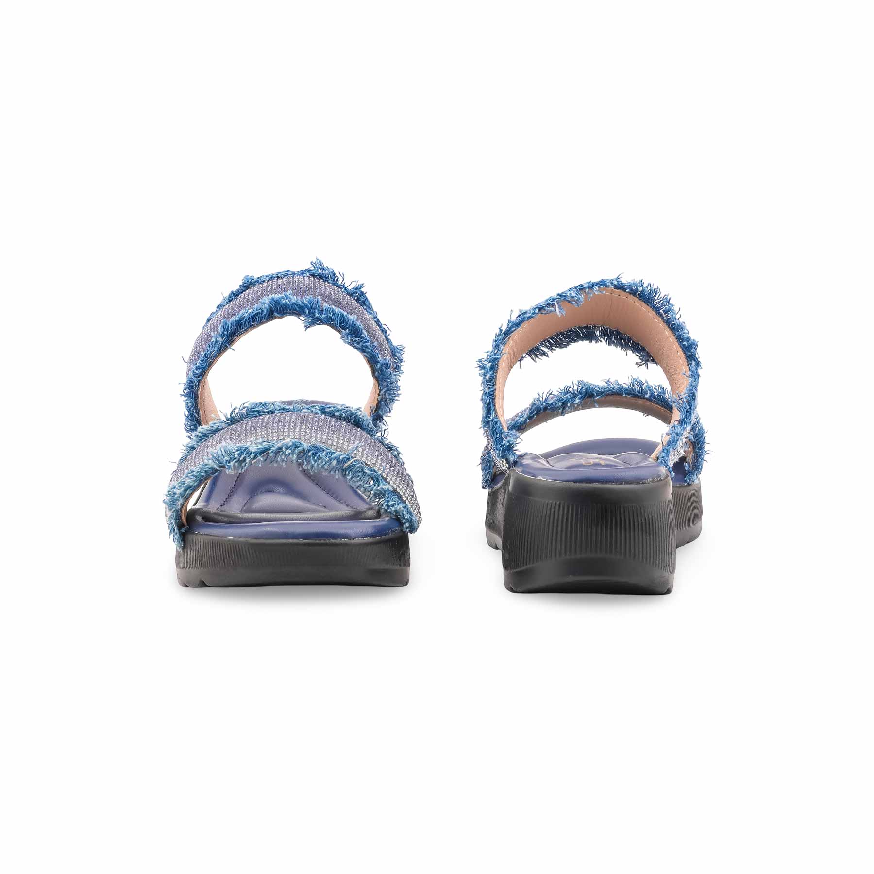 Blue Formal Slipper For Ladies PU0768 - Image 4