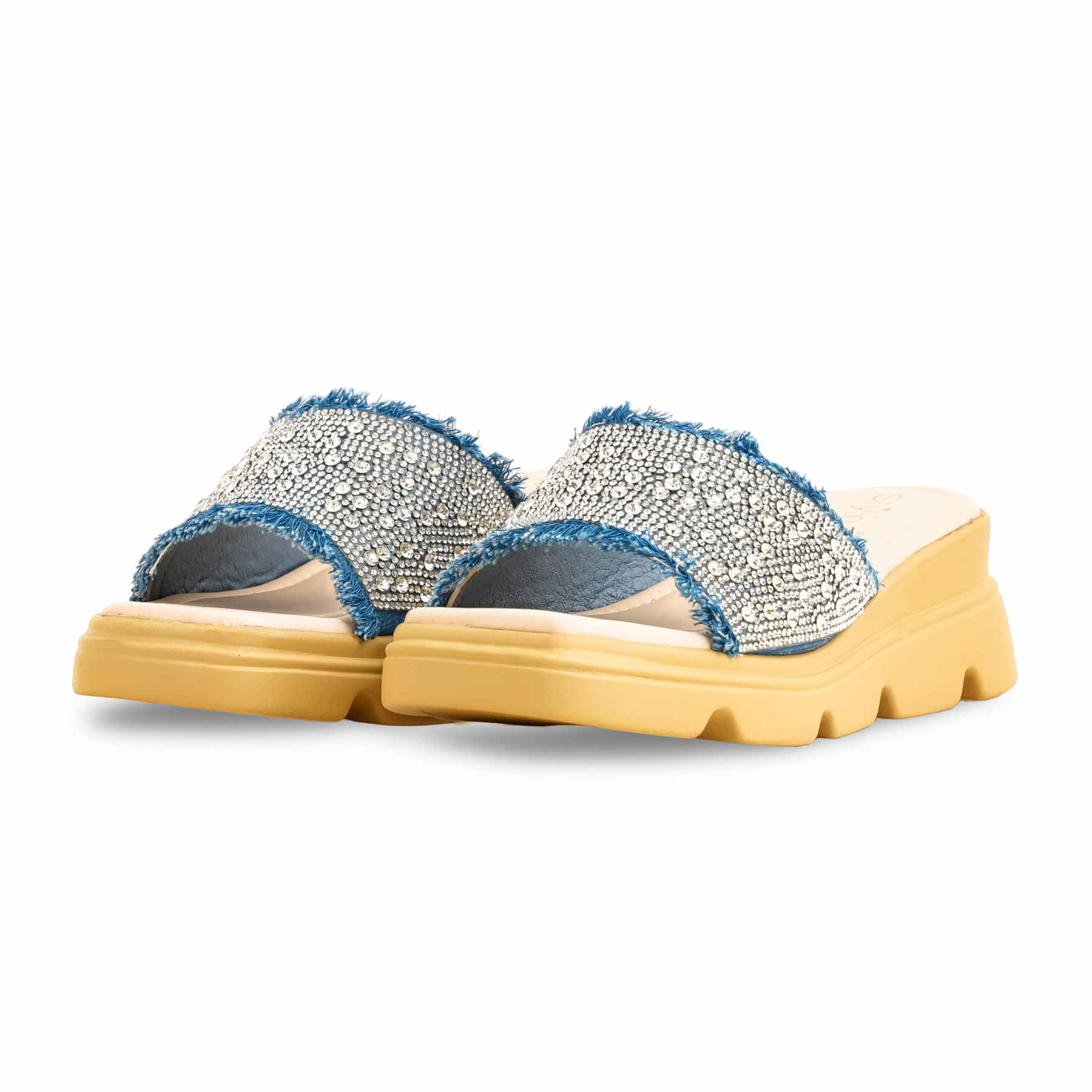 Blue Formal Slipper PU0505 - Image 3