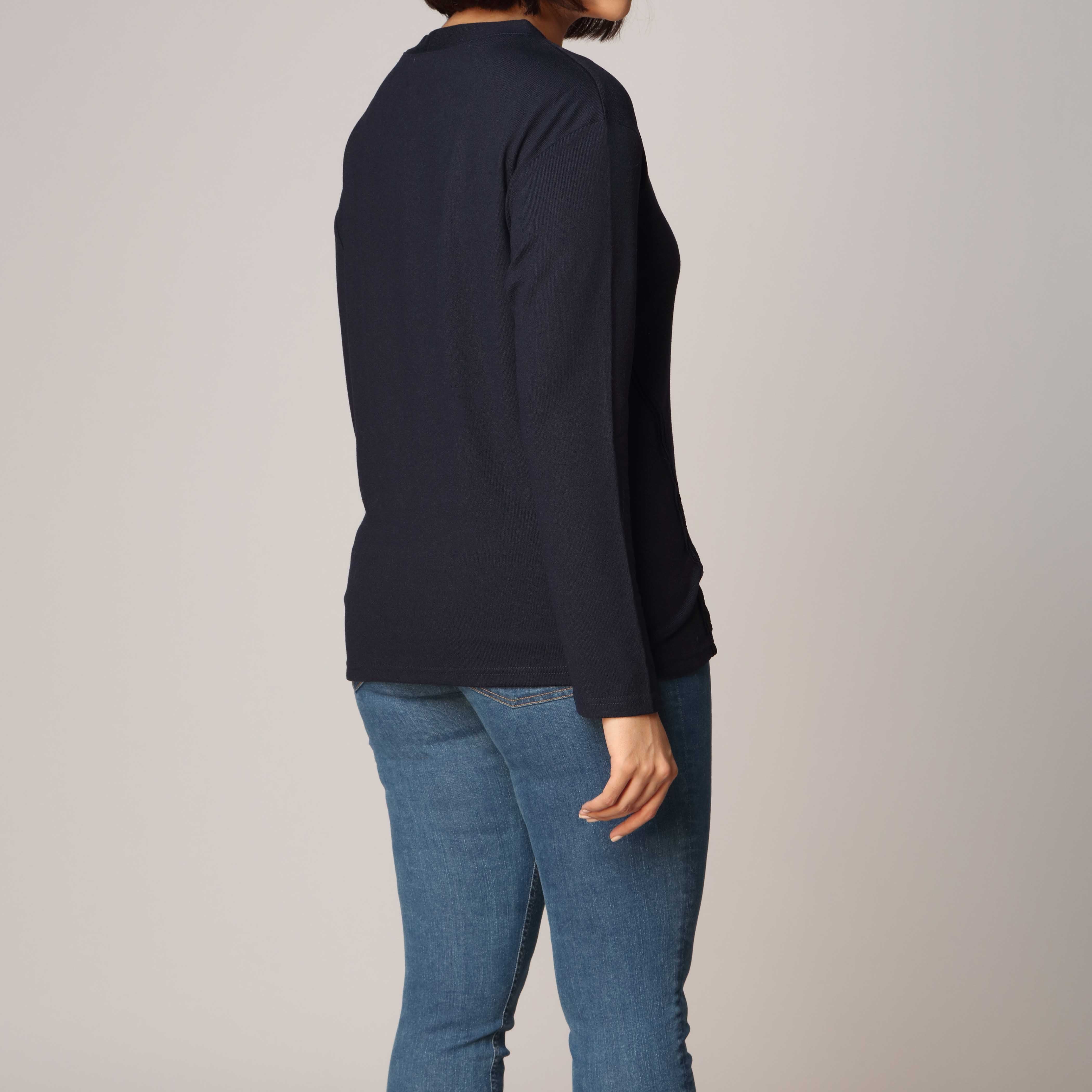 Blue Mid Length Cardigan PW2907 - Image 3