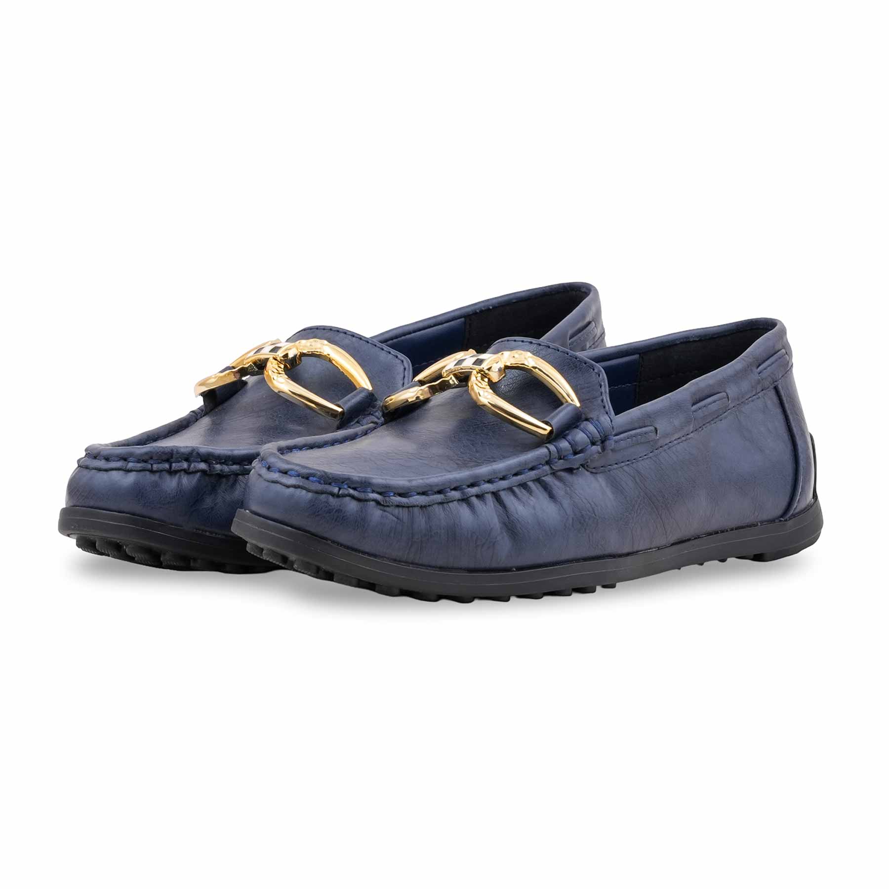 Blue Moccasin For Ladies WN4567 - Image 3