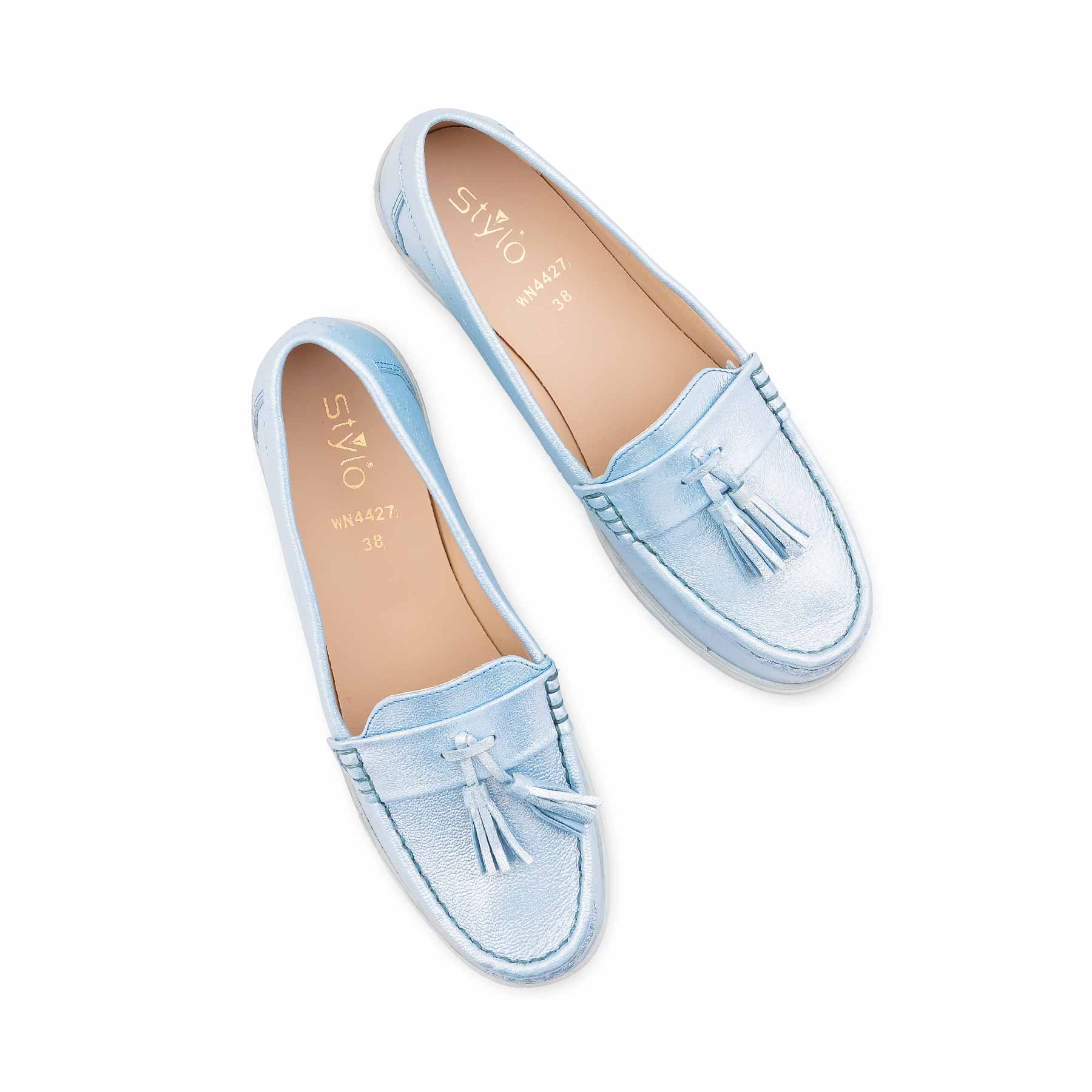 Blue Moccasin For Women WN4427 - Image 5