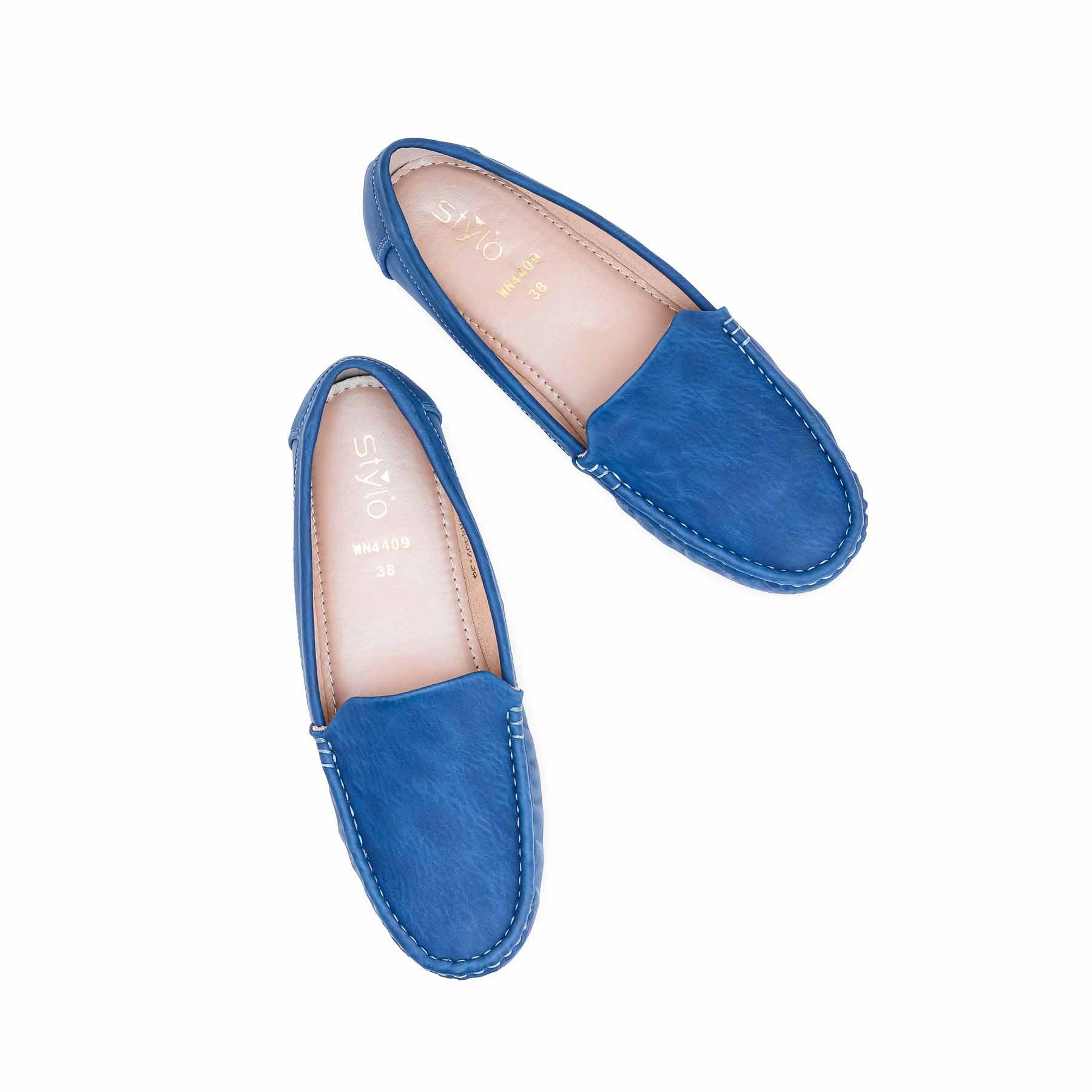 Women's Blue Moccasin WN4409 - Image 4