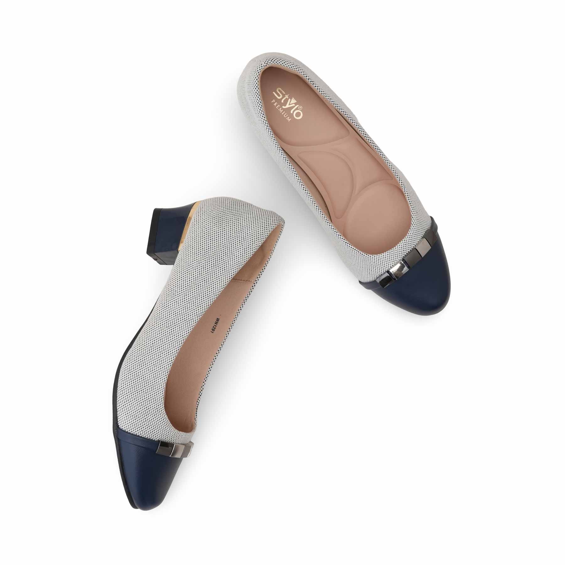Blue Pumps For Ladies WN1291 - Image 5
