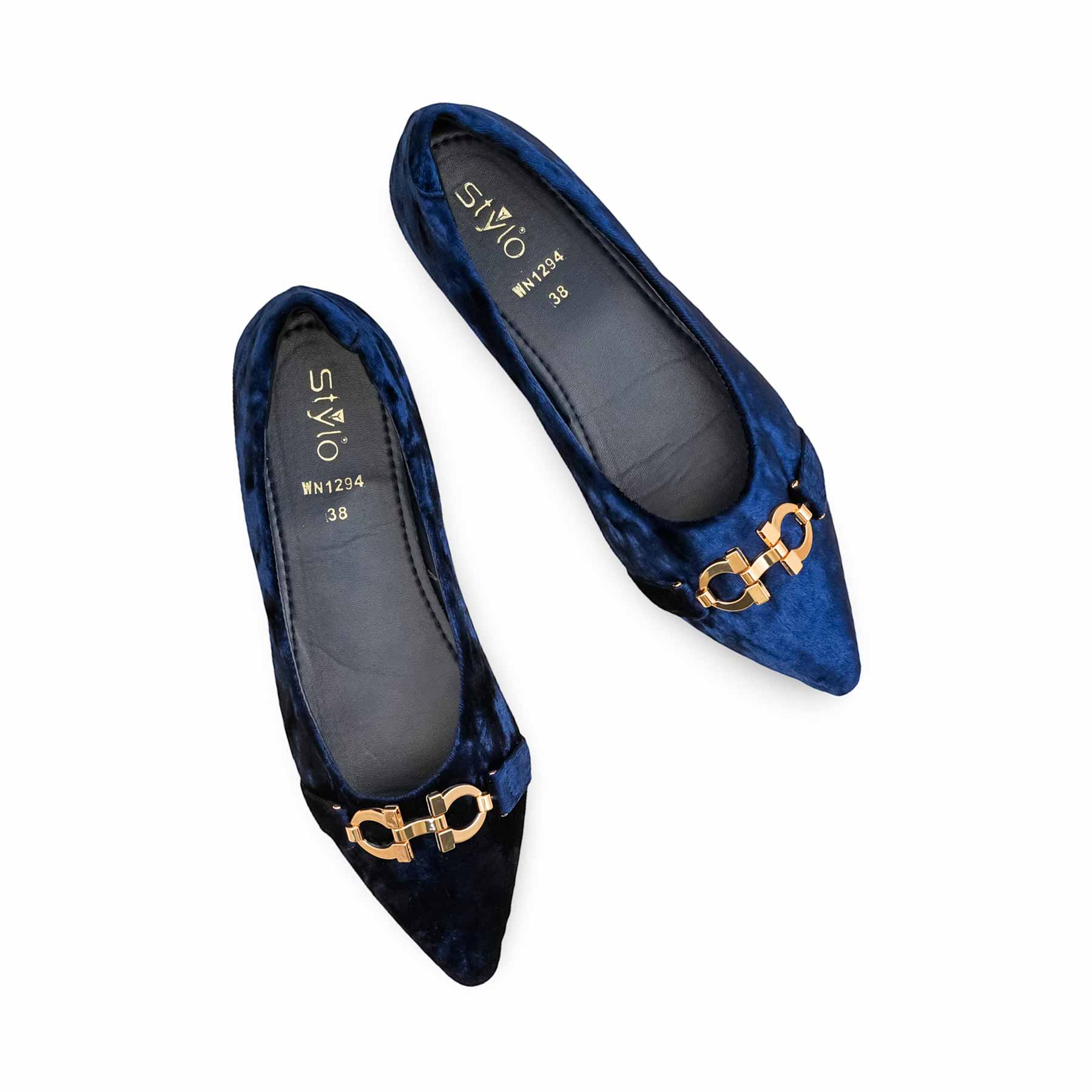 Blue Pumps For Ladies WN1294 - Image 5