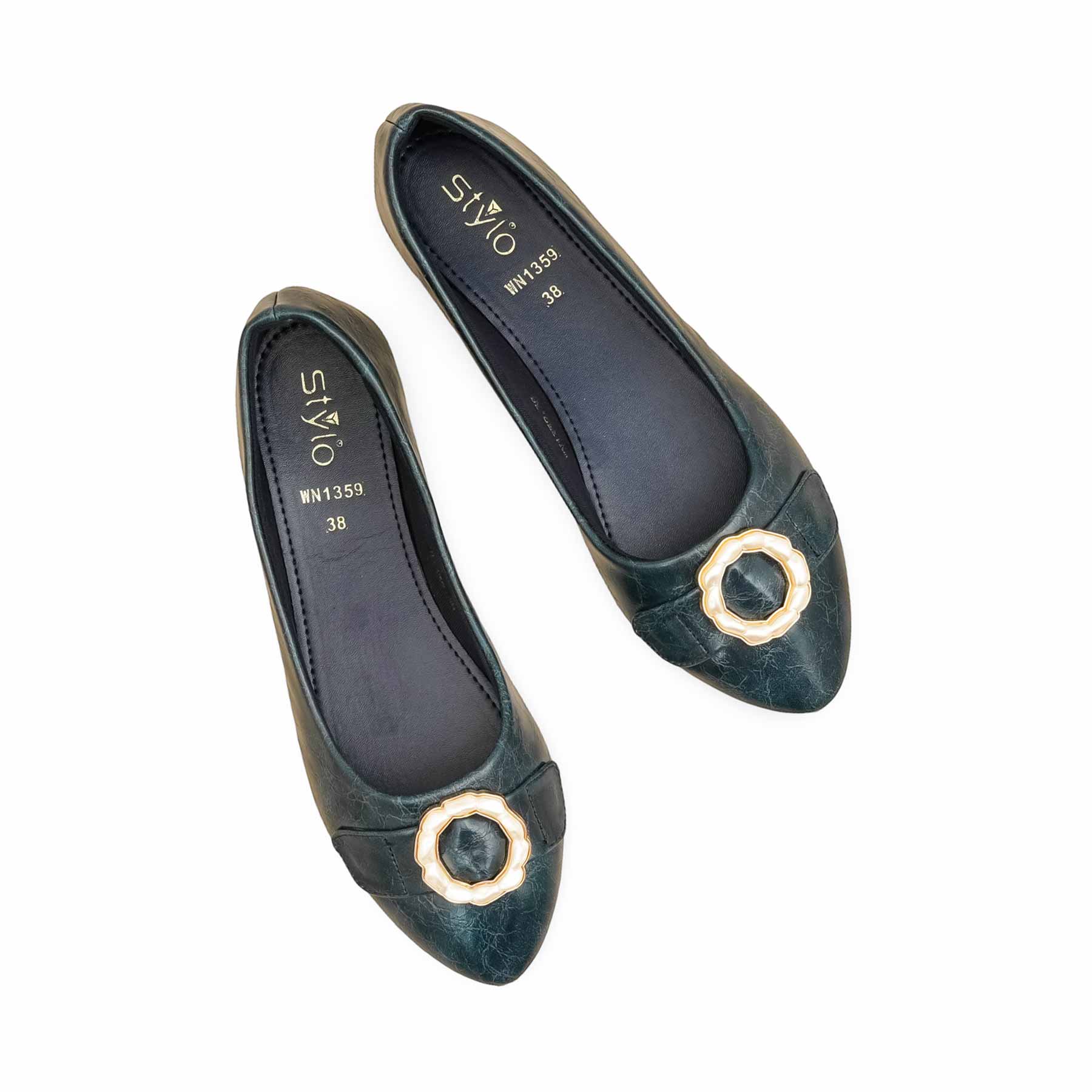 Blue Pumps For Ladies WN1359 - Image 5