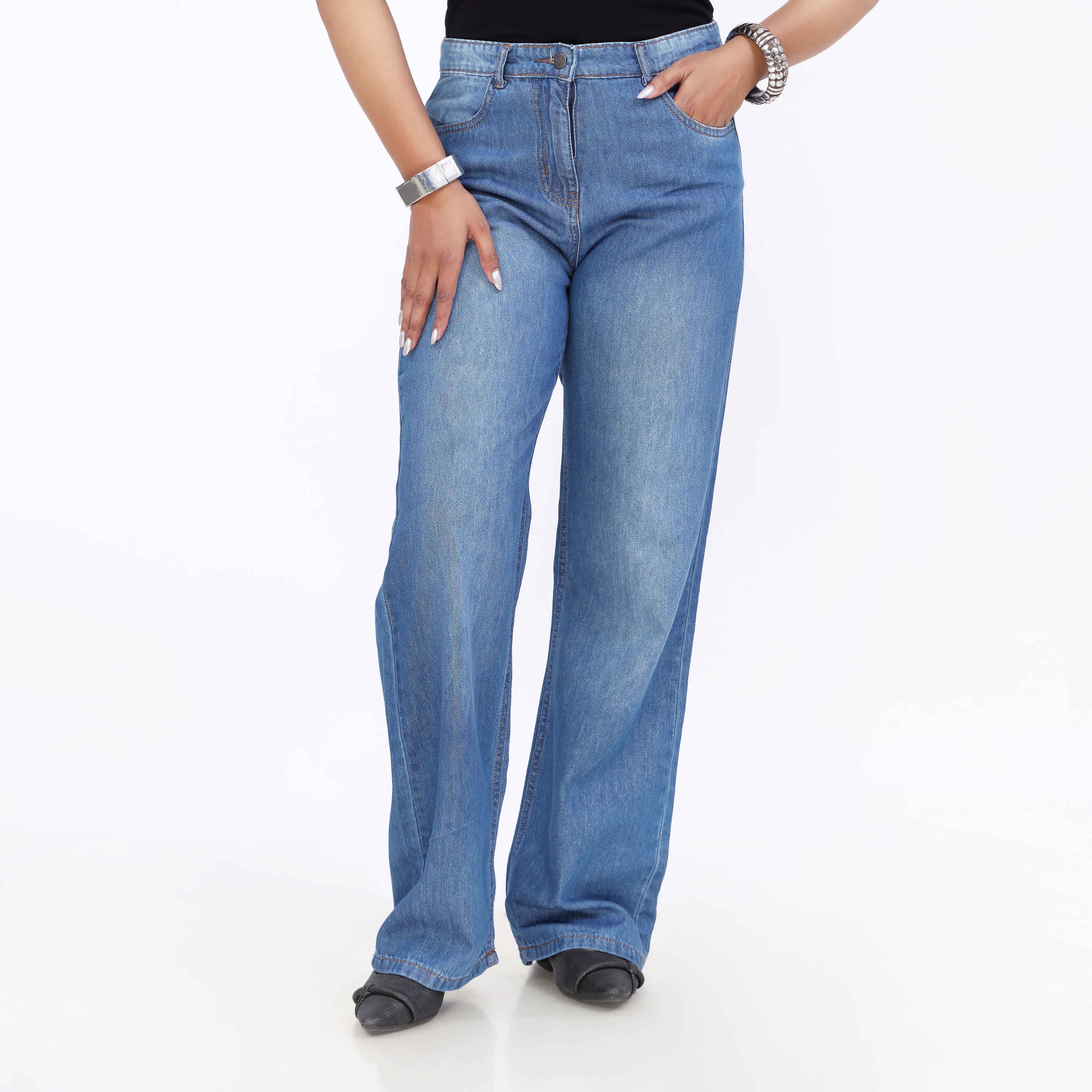 Blue Relax Fit Denim Pant PP5054 - Image 2
