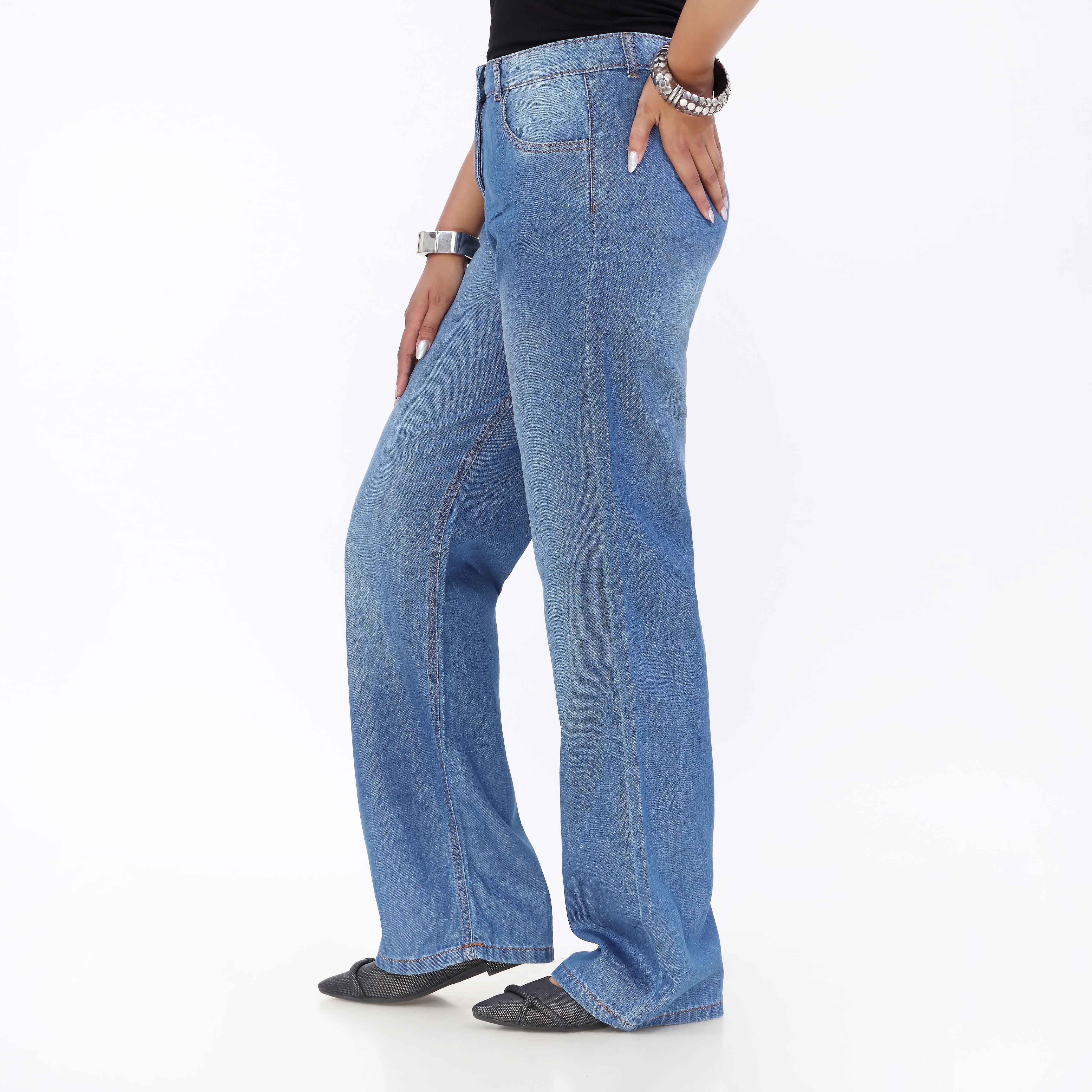 Blue Relax Fit Denim Pant PP5054 - Image 4