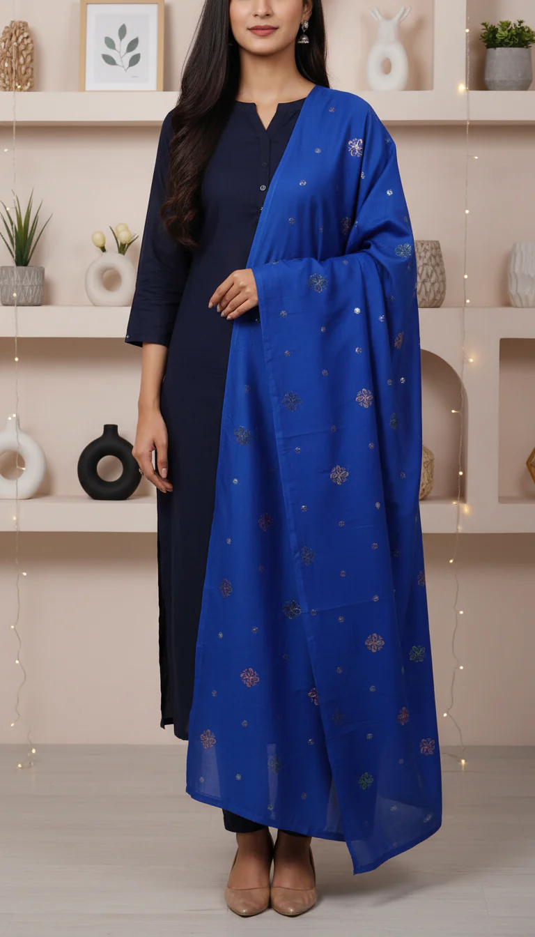 Blue Summer Shawl PD6121 - Image 2