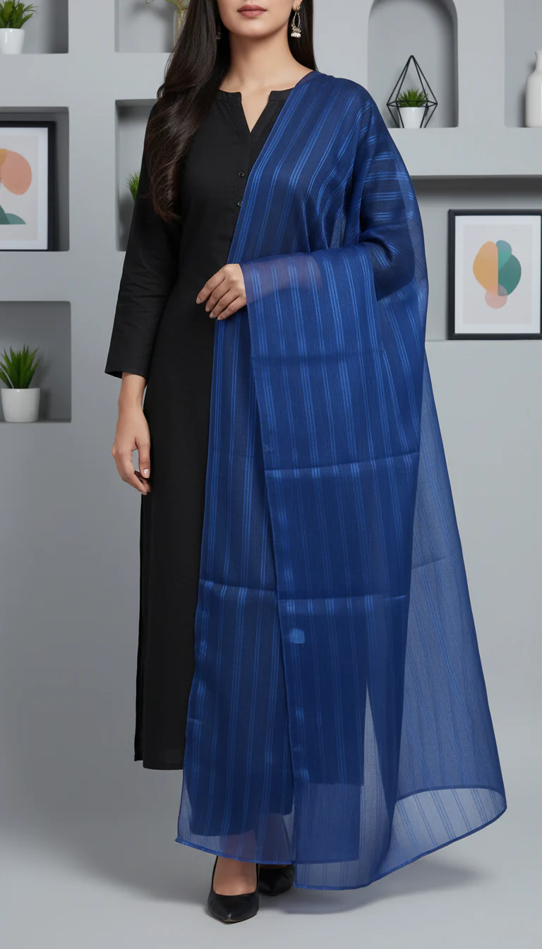 Blue Summer Stole PD6107 - Image 2