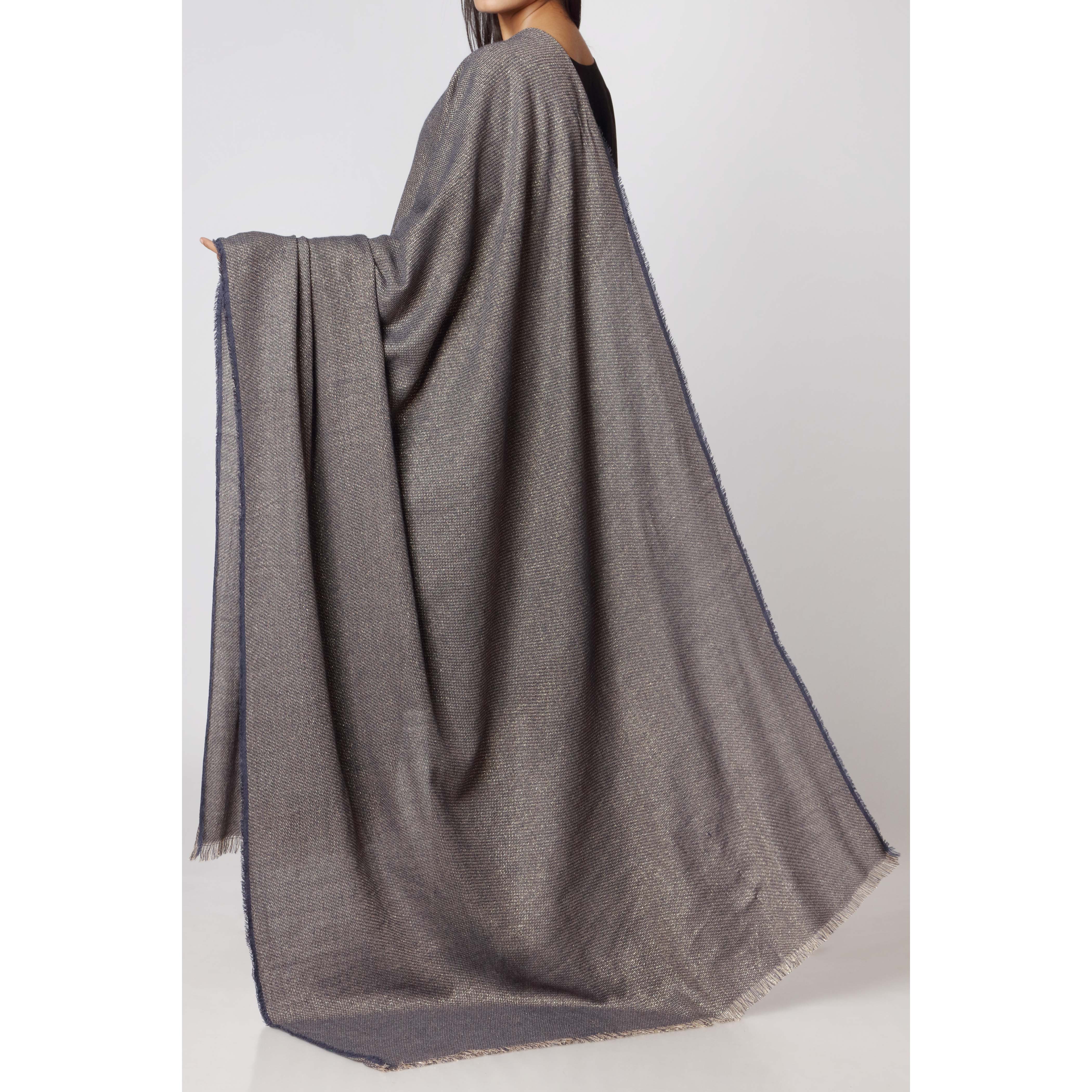 Blue Two Tone Shawl PW2742 - Image 2