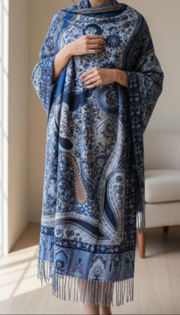 Blue Winter Stole PN5180 - Image 3