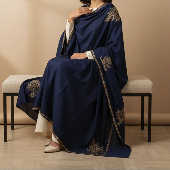 Blue Winter Shawl PW5821 - Image 2