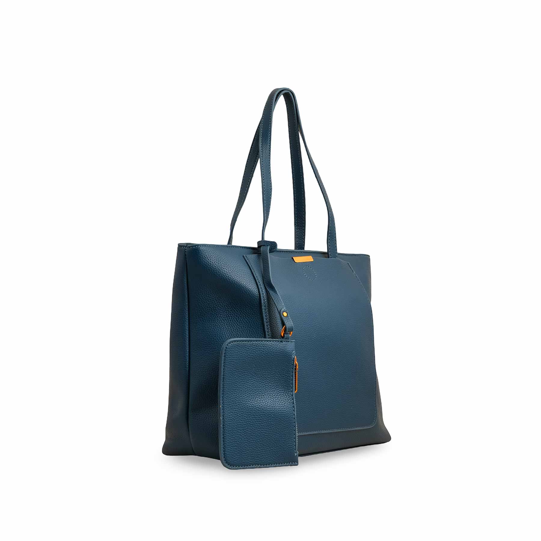 Blue Women Formal Shoulder Bag P36222 - Image 3