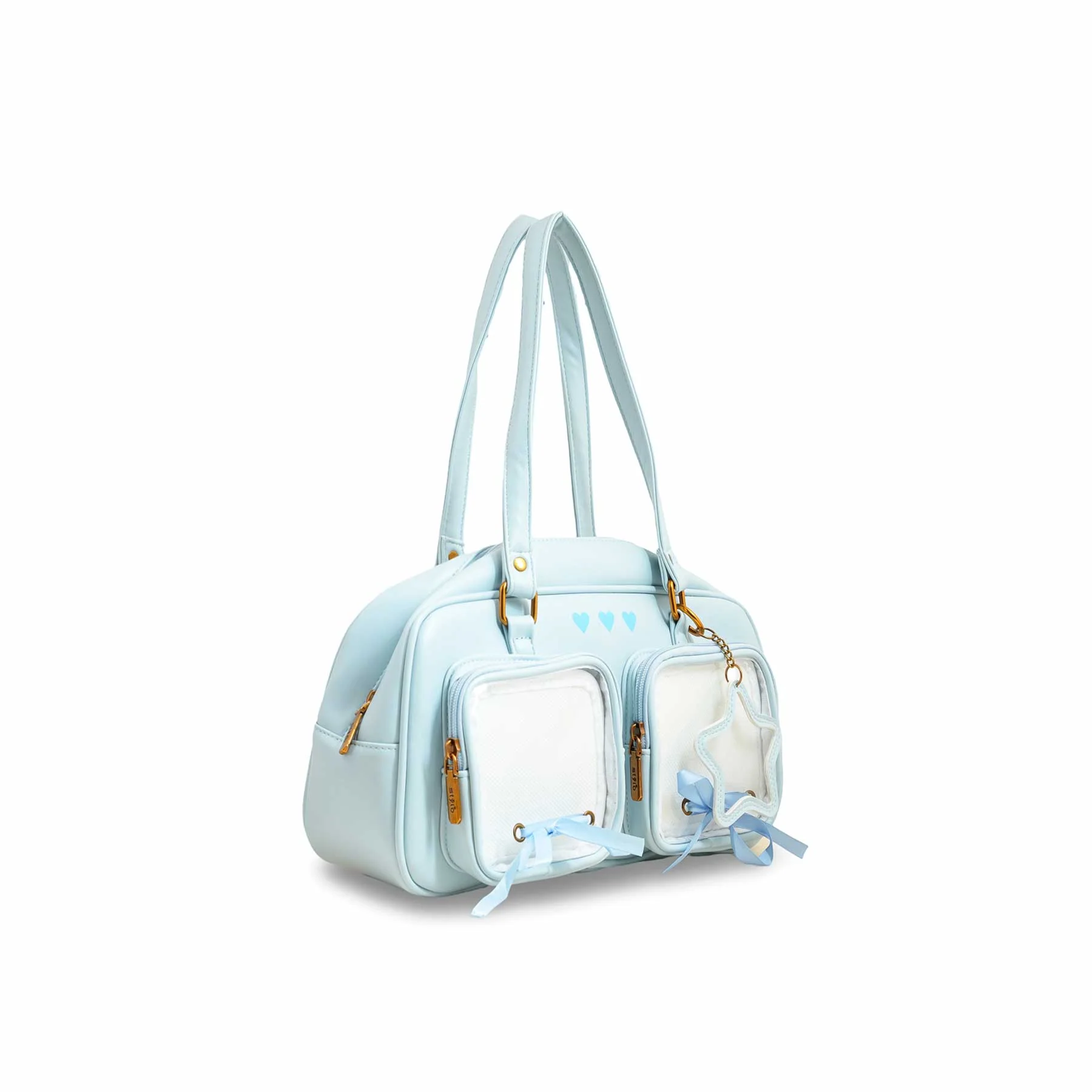 Blue Women Formal Shoulder Bag P36233 - Image 3