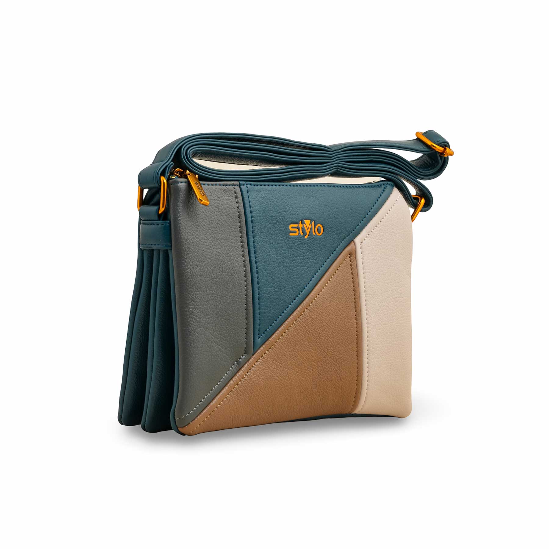 Blue Women Formal Shoulder Bag P36367 - Image 2