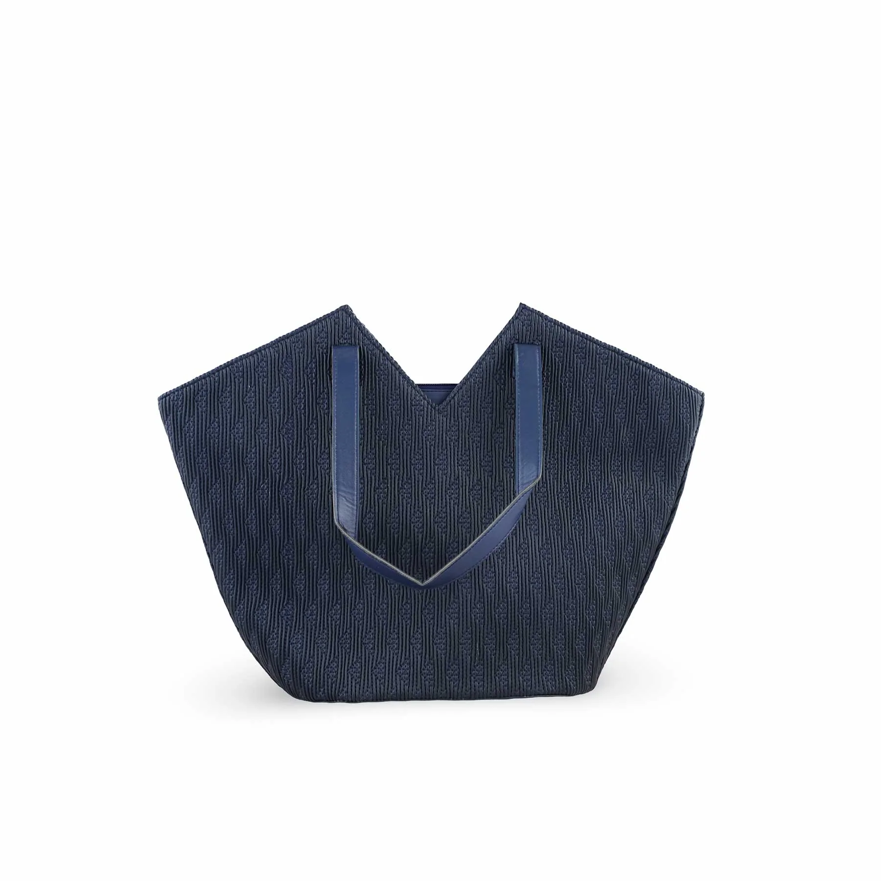 Blue Women Formal Shoulder Bag P55670 - Image 4