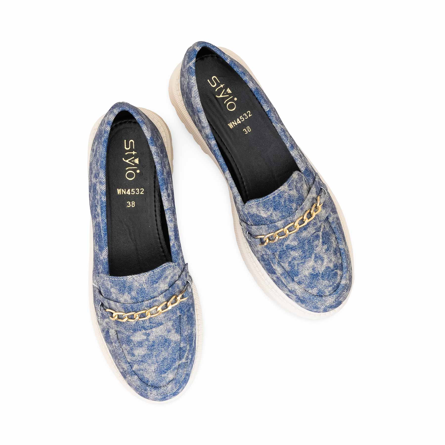 Blue Women Moccasin WN4532 - Image 5