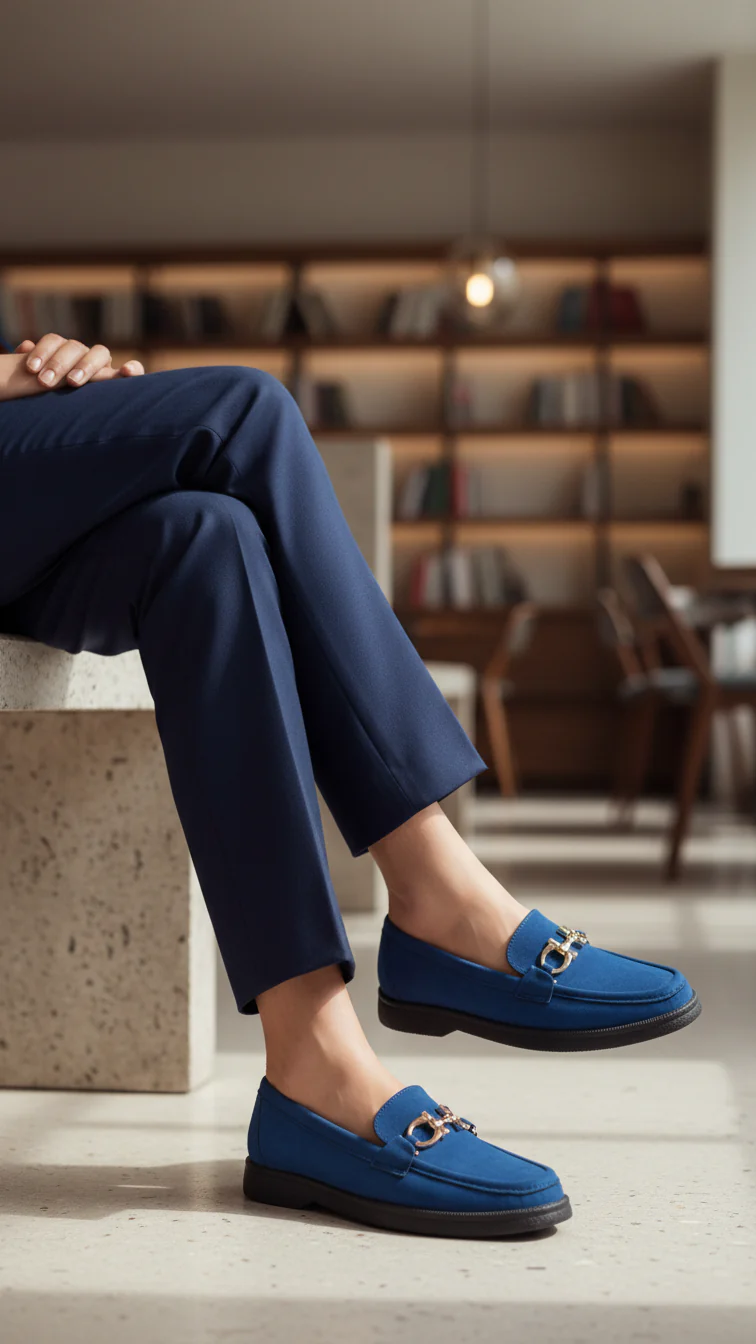 Blue Women Pumps WN1224