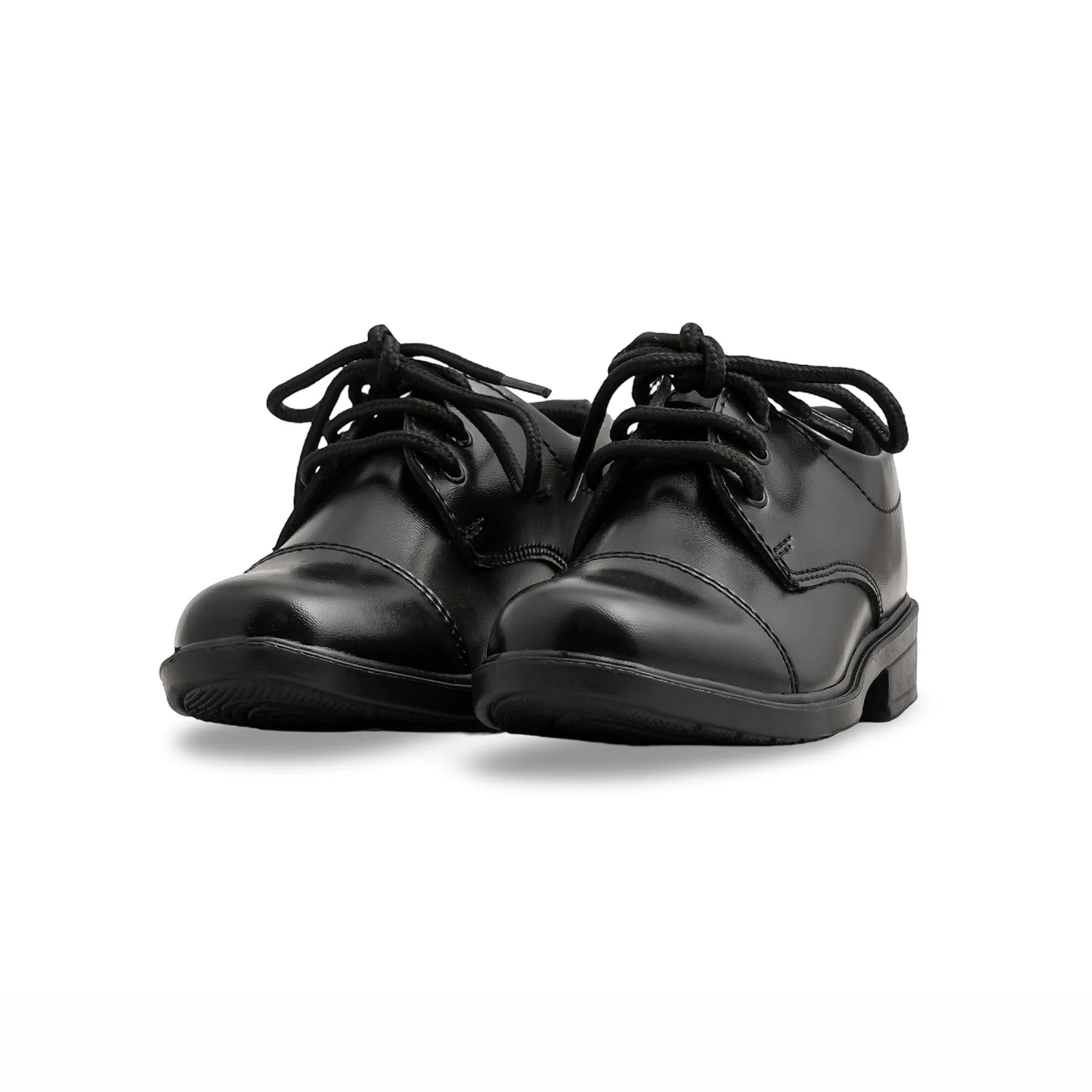 Boys Black Black Lace Up School Shoes SK0082 - Image 3