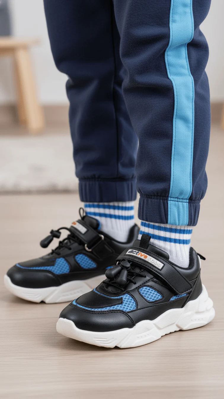 Boys Black Casual Jogger KD1900
