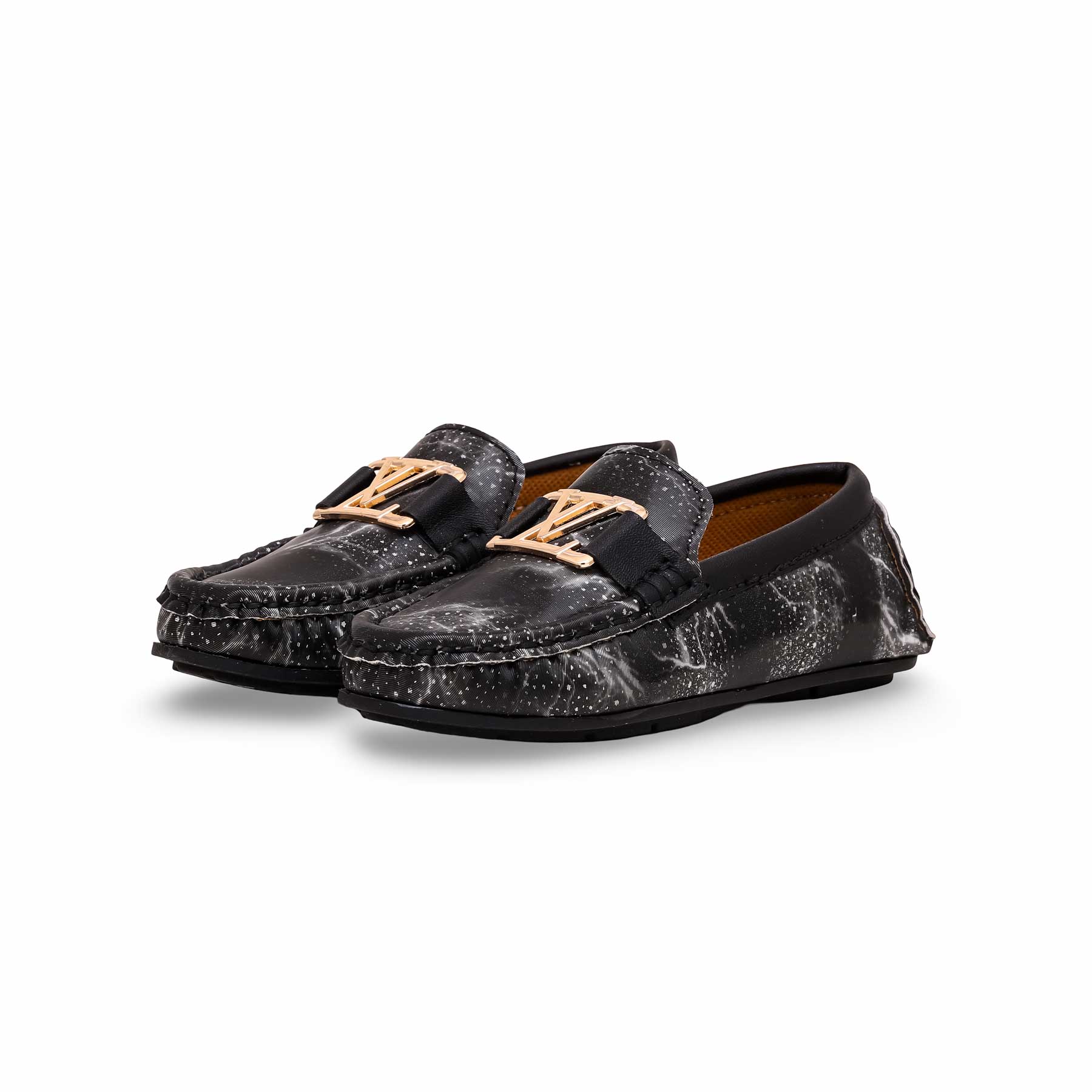 Boys Black Casual Moccasin KD0980 - Image 3