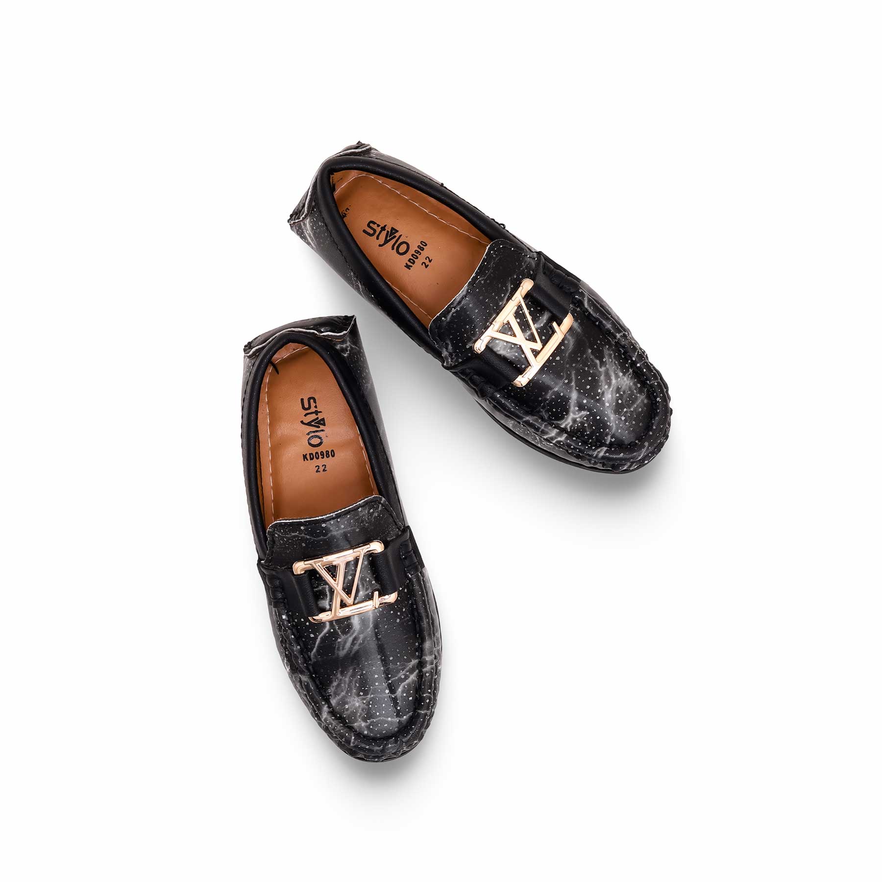 Boys Black Casual Moccasin KD0980 - Image 5