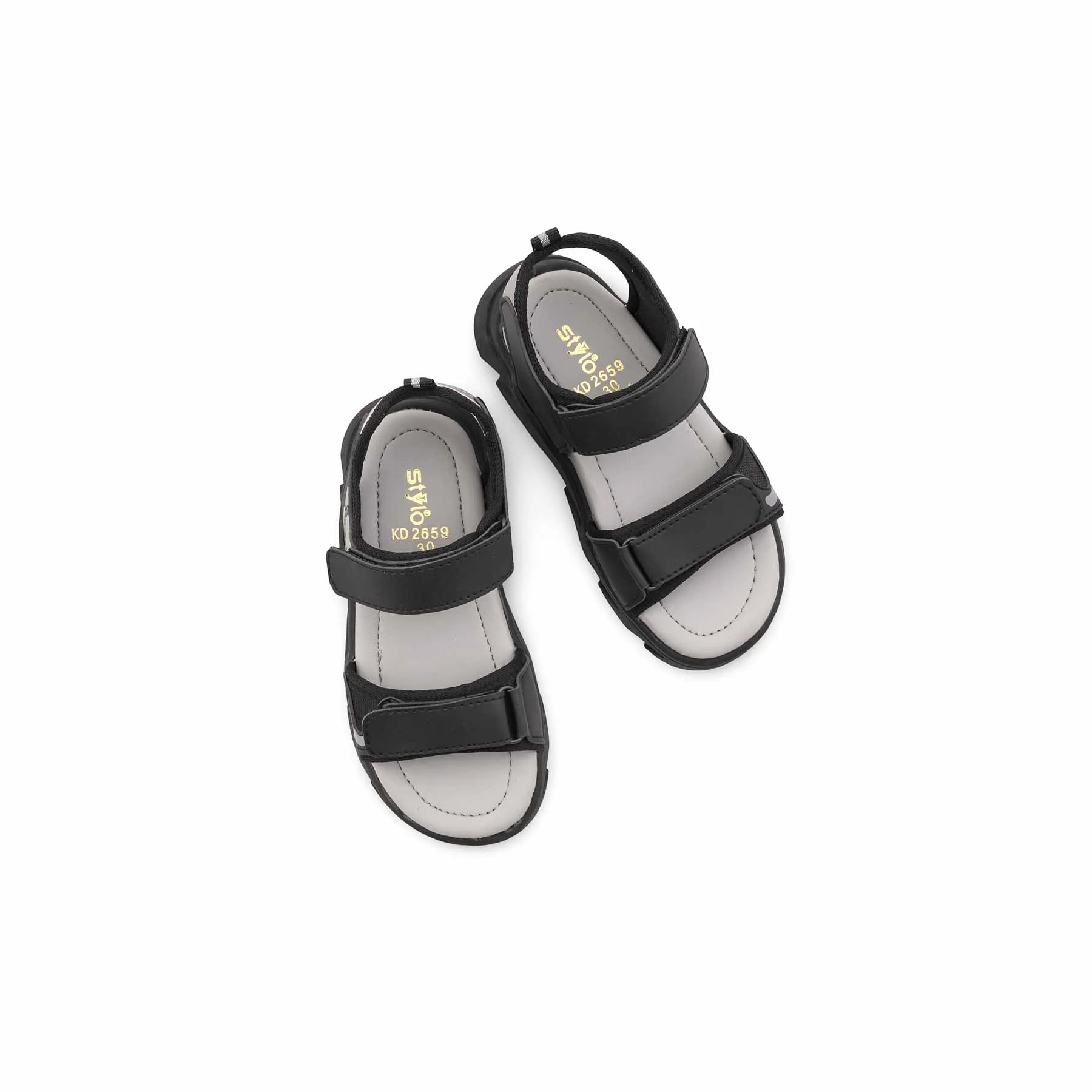 Boys Black Casual Sandal KD2659 - Image 5