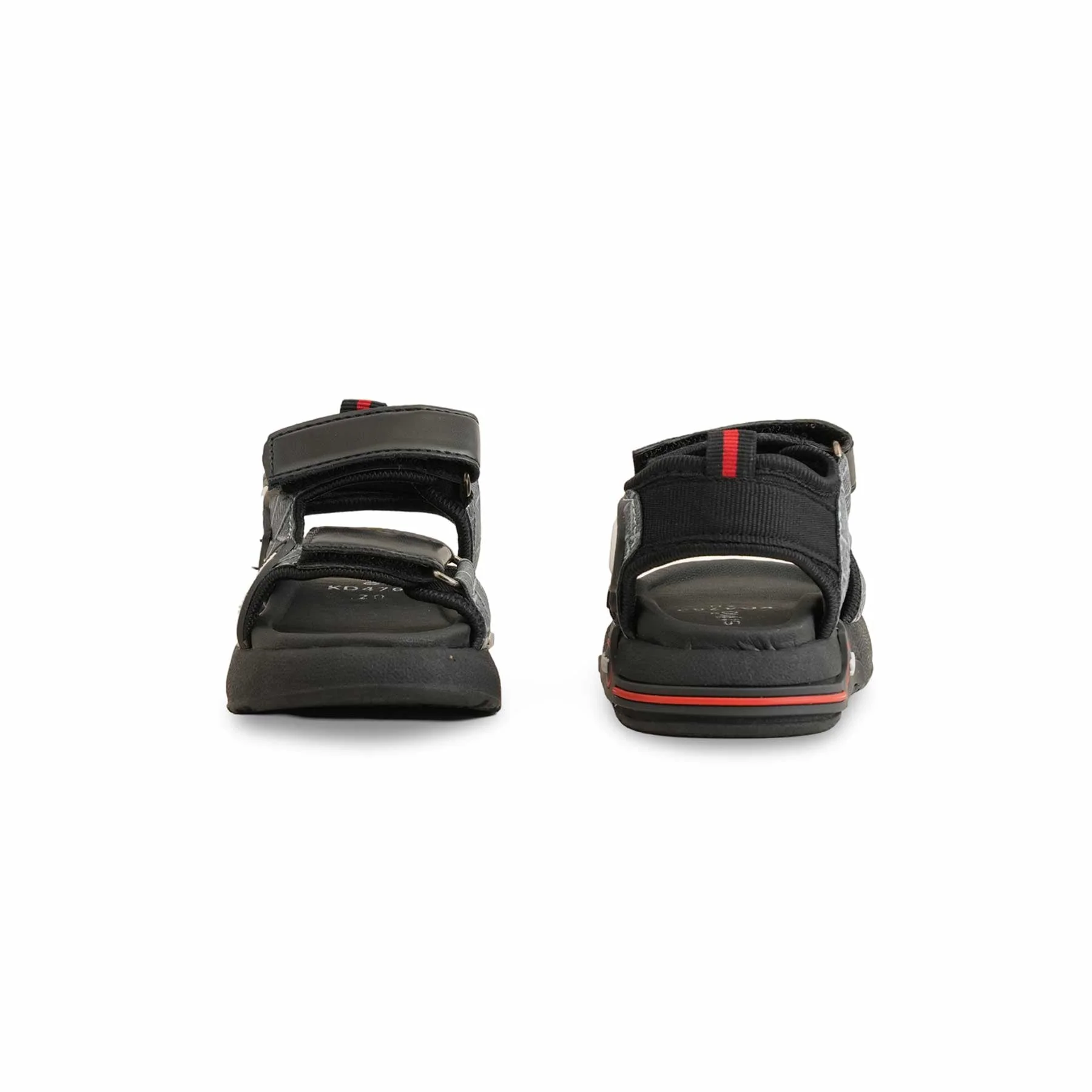 Boys Black Casual Sandal KD4760 - Image 4