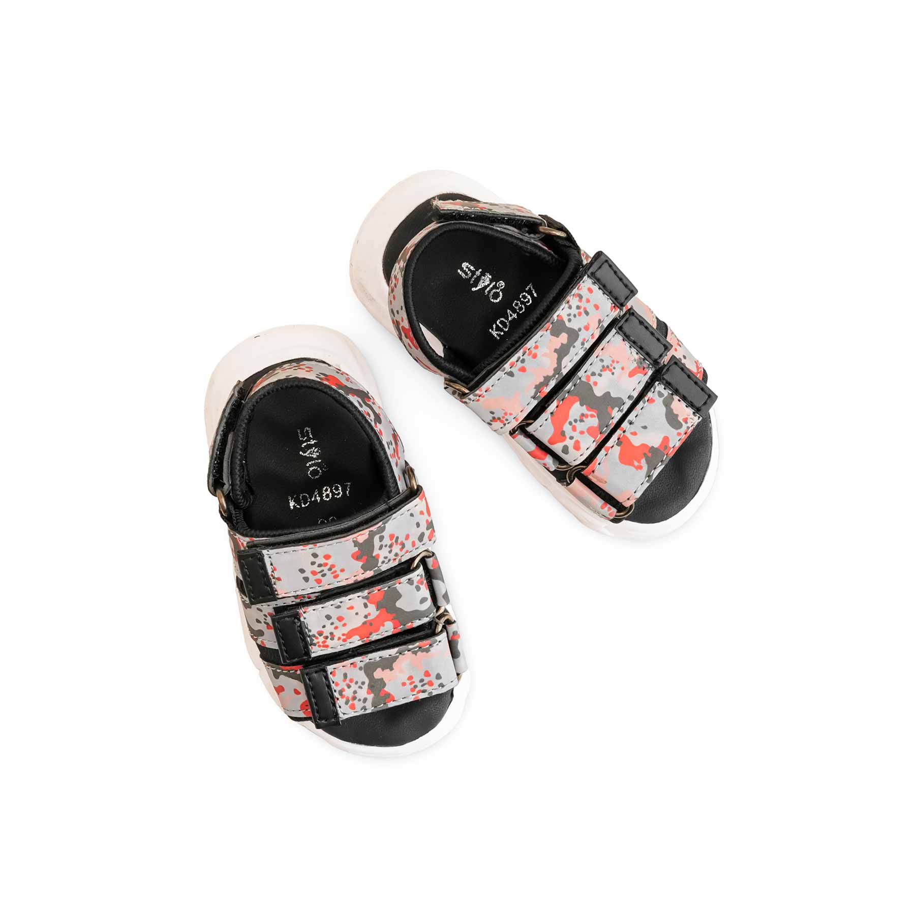 Boys Black Casual Sandal KD4897 - Image 5
