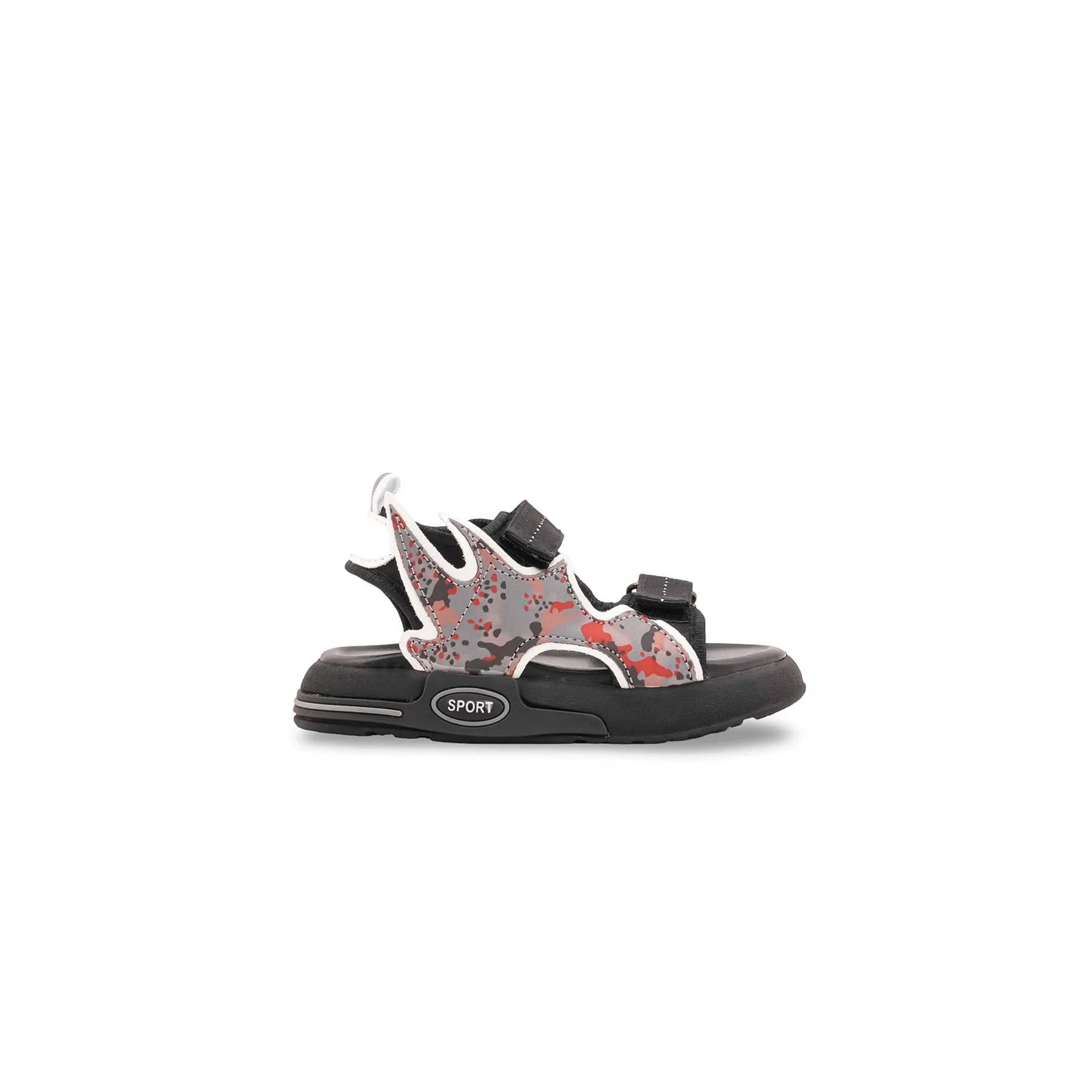 Boys Black Casual Sandal KD4979 - Image 2
