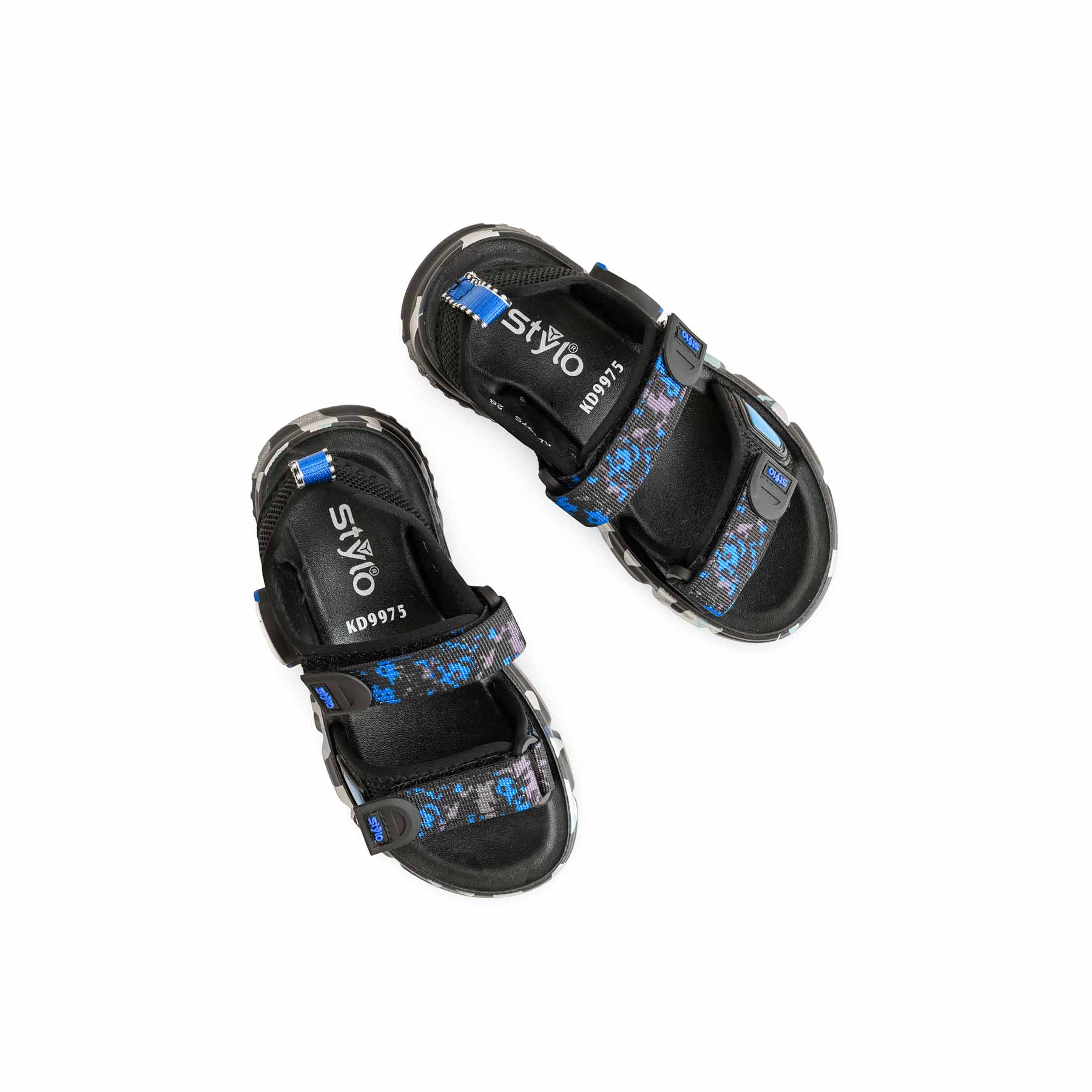 Boys Black Casual Sandal KD9975 - Image 5