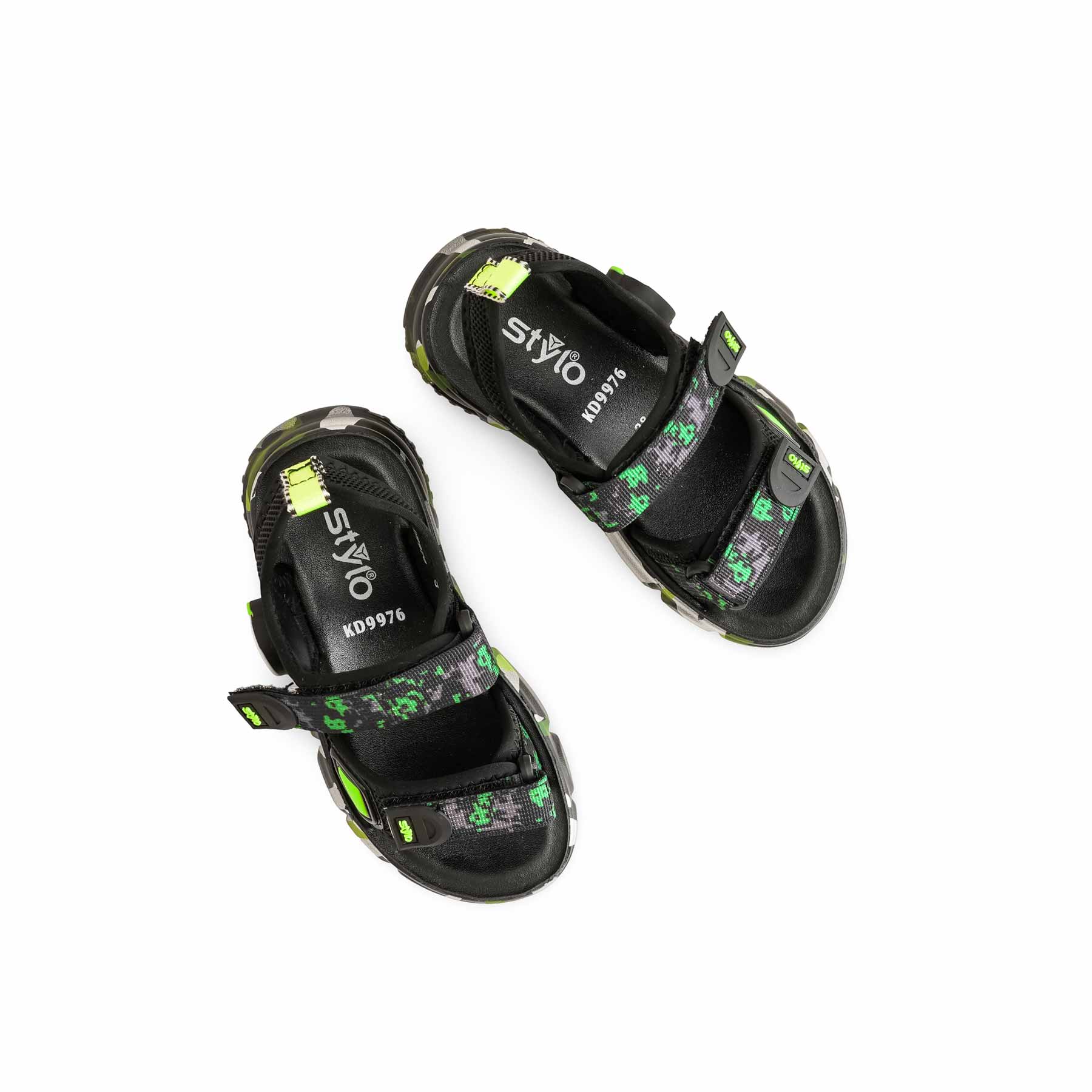 Boys Black Casual Sandal KD9976 - Image 5