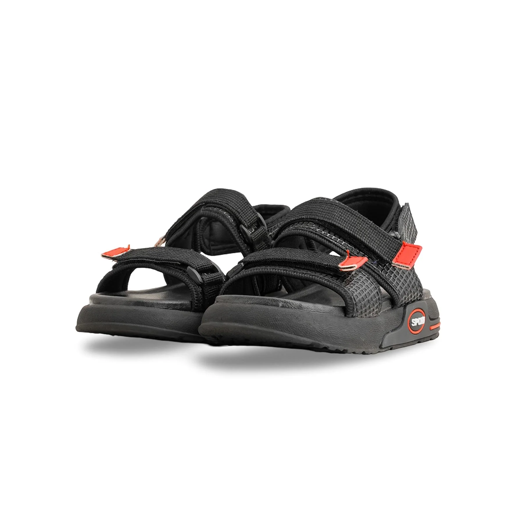 Boys Black Casual Sandal KD9984 - Image 3