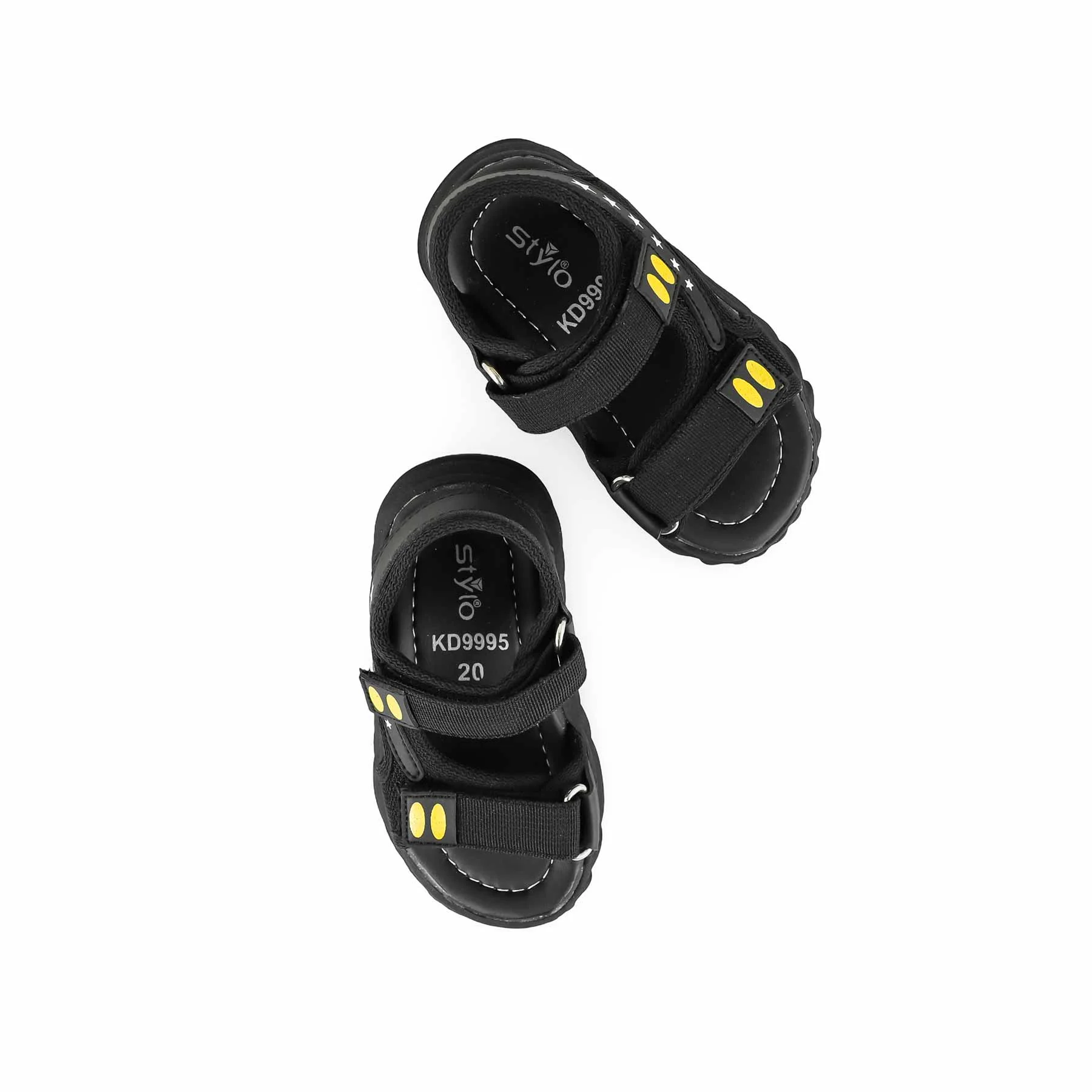 Boys Black Casual Sandal KD9995 - Image 5