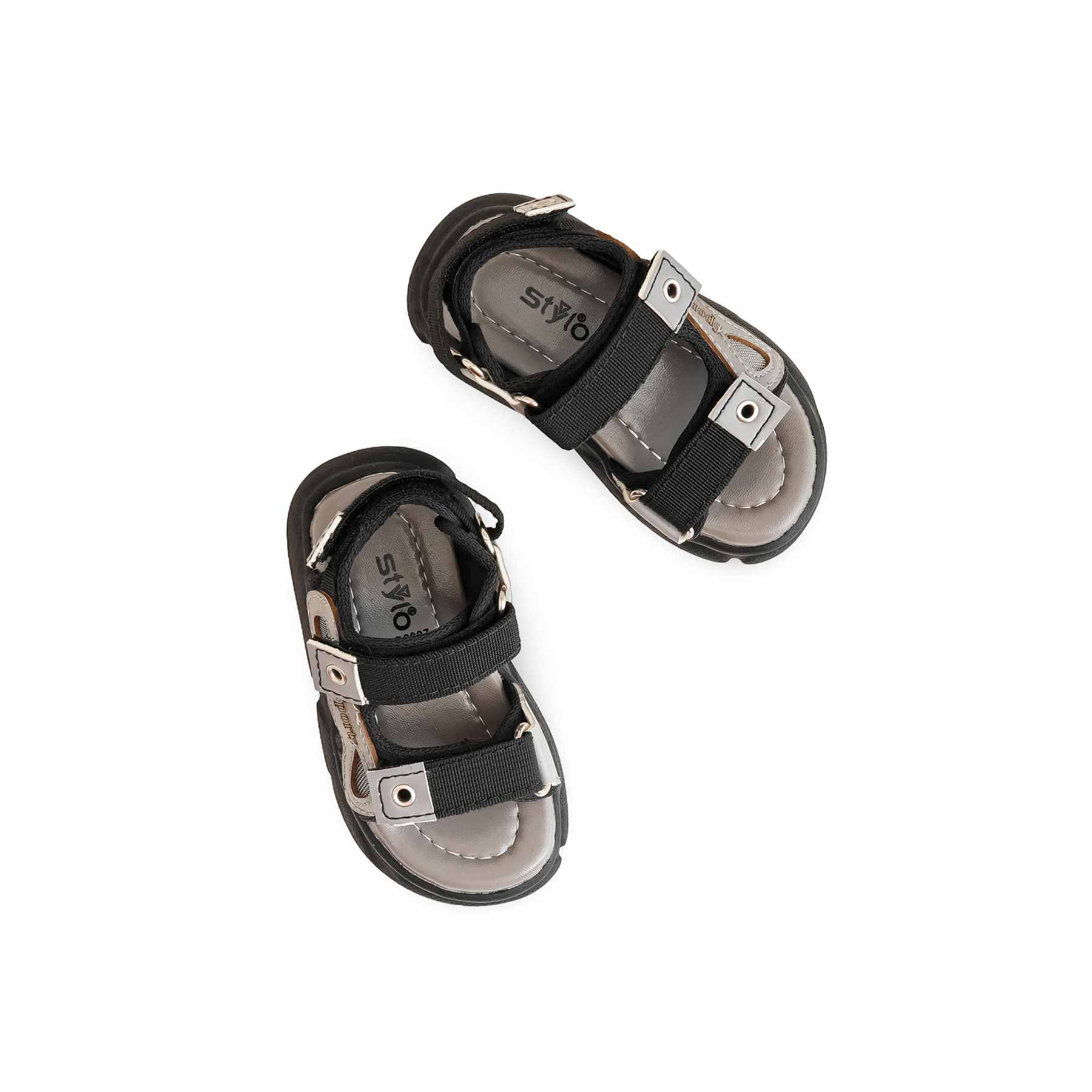 Boys Black Casual Sandal KD9997 - Image 5