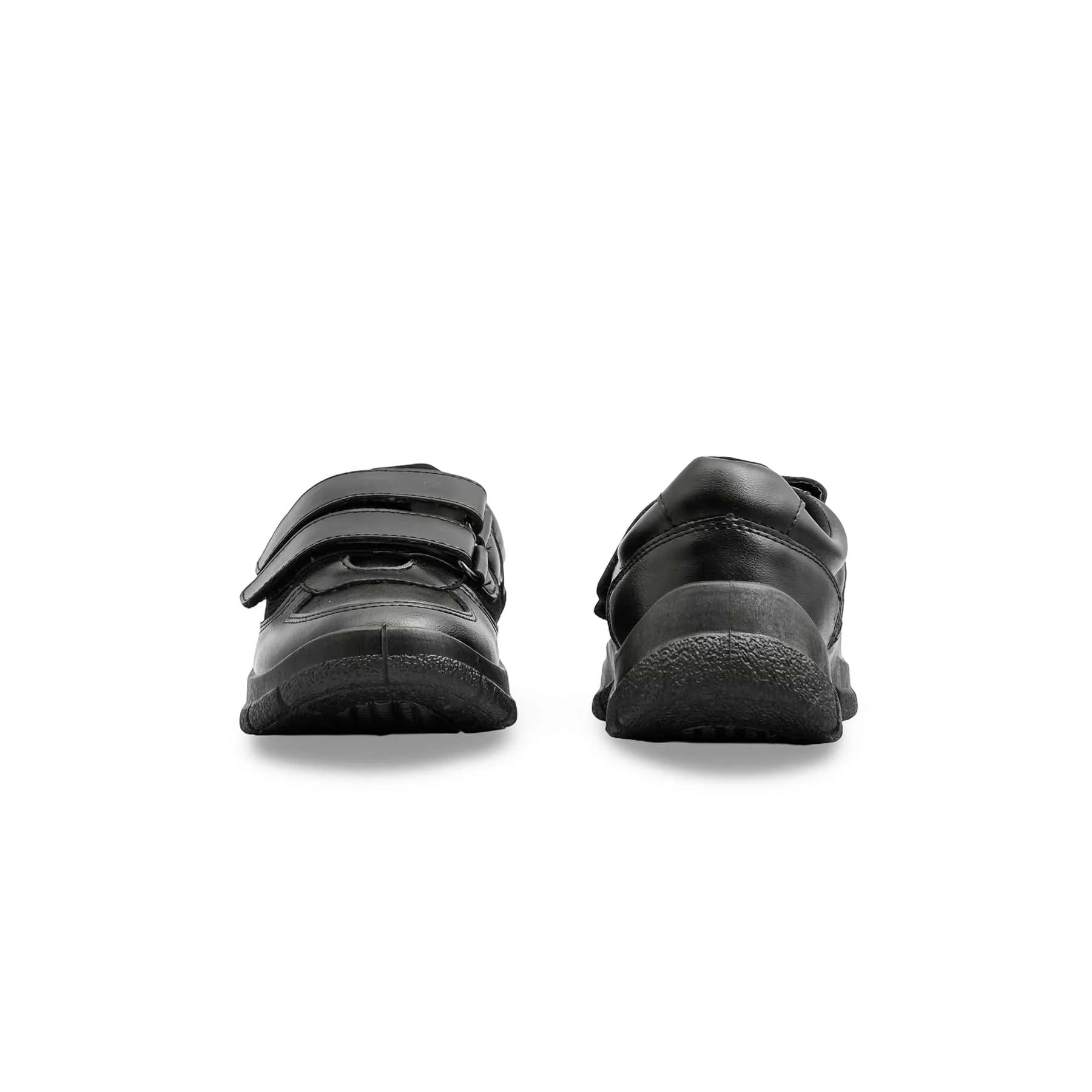 Boys Black Dual Strap Schools Shoes SK1107 - Image 4