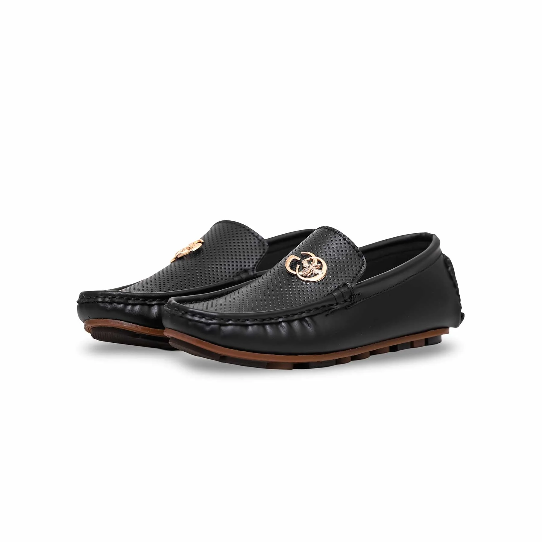 Boys Black Formal Moccasin KD0836 - Image 2