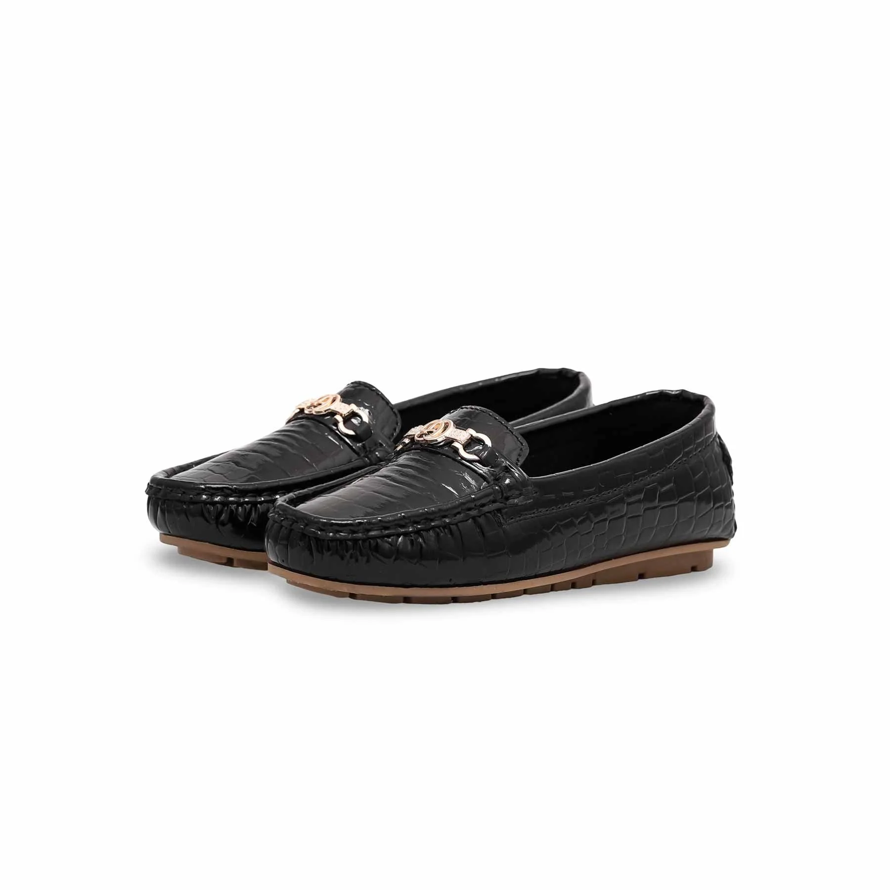 Boys Black Formal Moccasin KD0885 - Image 2