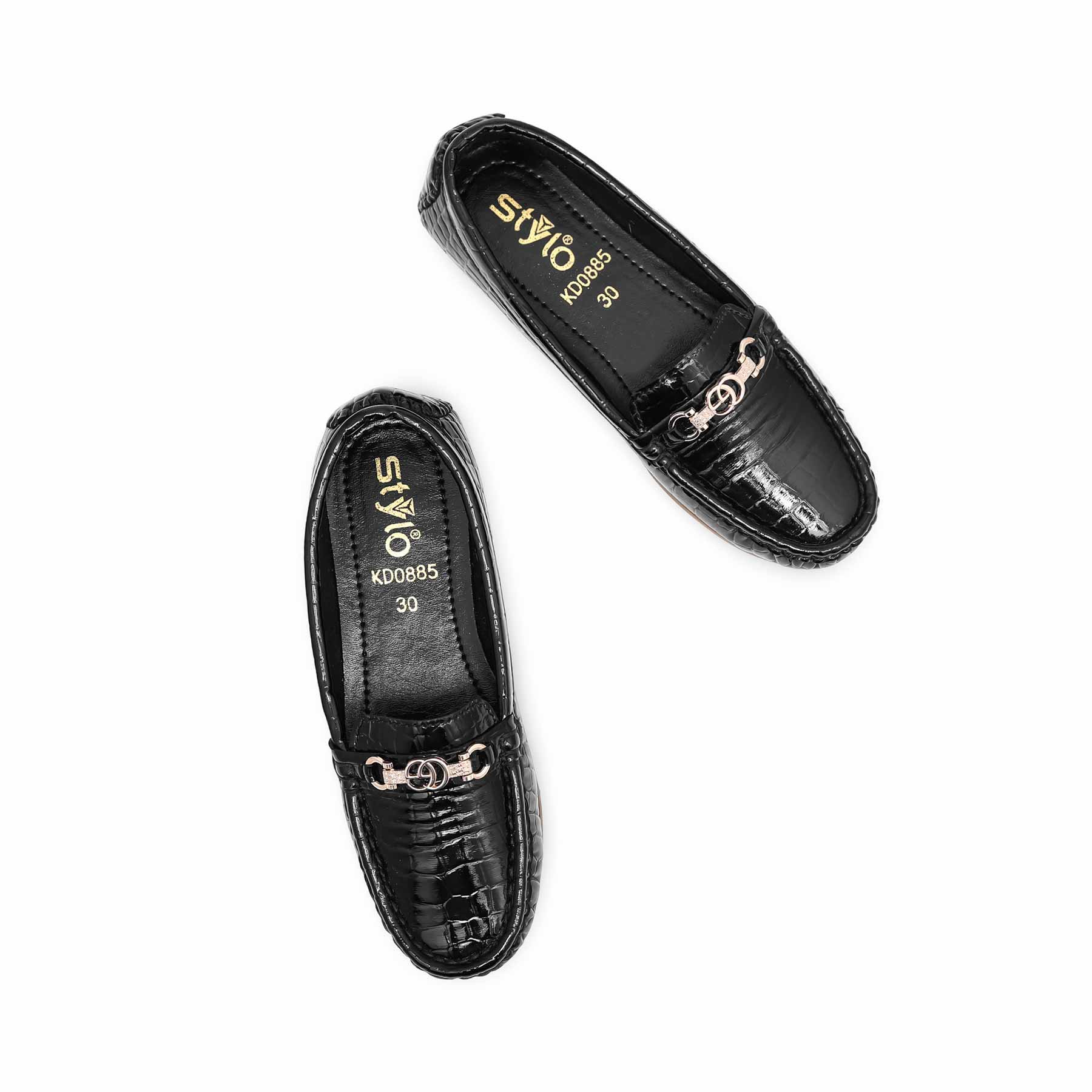 Boys Black Formal Moccasin KD0885 - Image 4